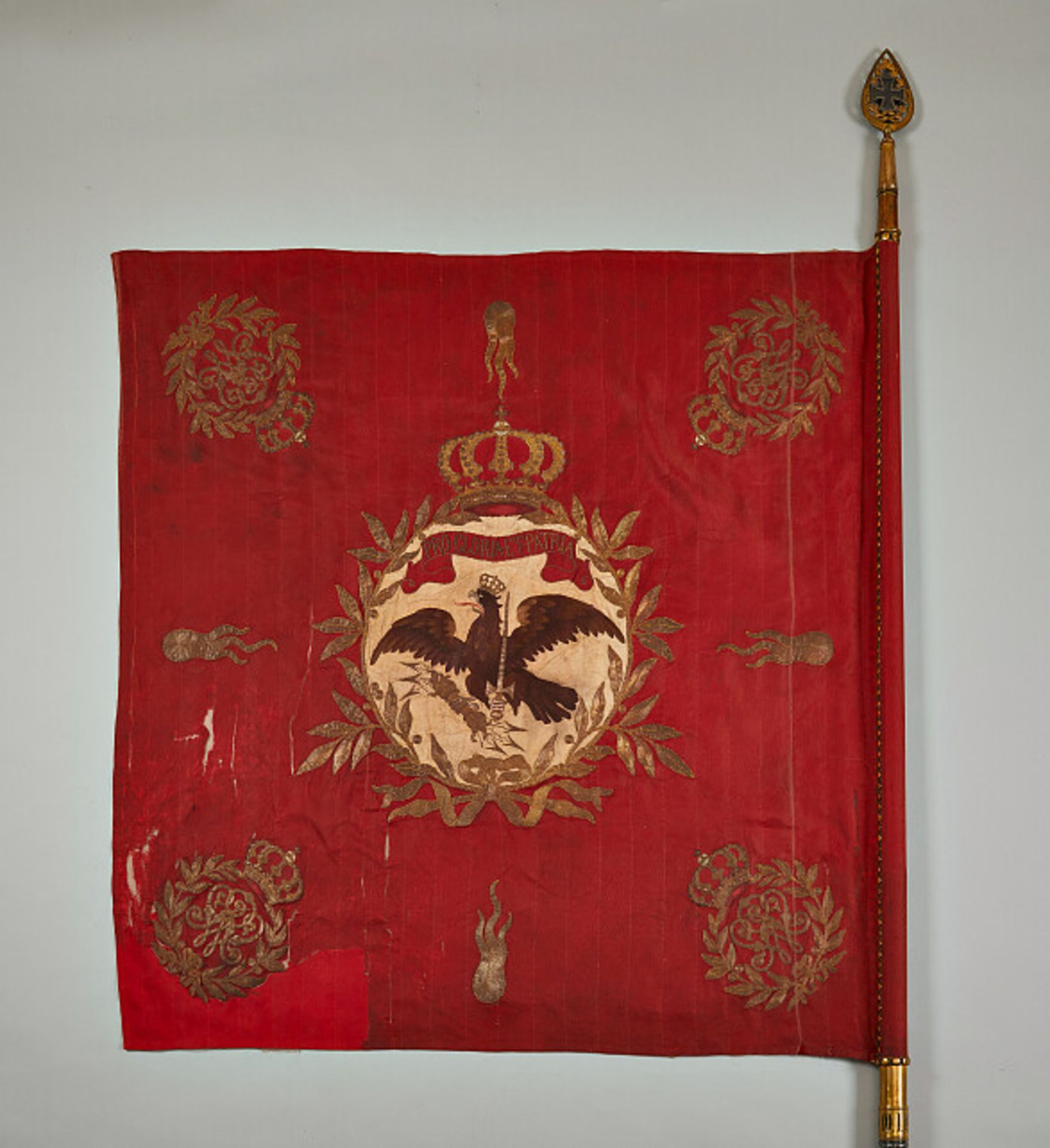 Militaria Deutschland - Preussen : Regimentsfahne des 1. Bataillons des Grenadierregiments 10 ( - Bild 11 aus 20