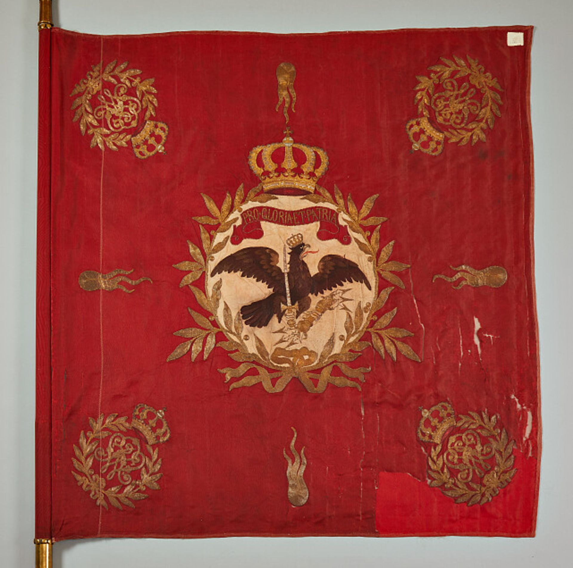 Militaria Deutschland - Preussen : Regimentsfahne des 1. Bataillons des Grenadierregiments 10 ( - Bild 2 aus 20