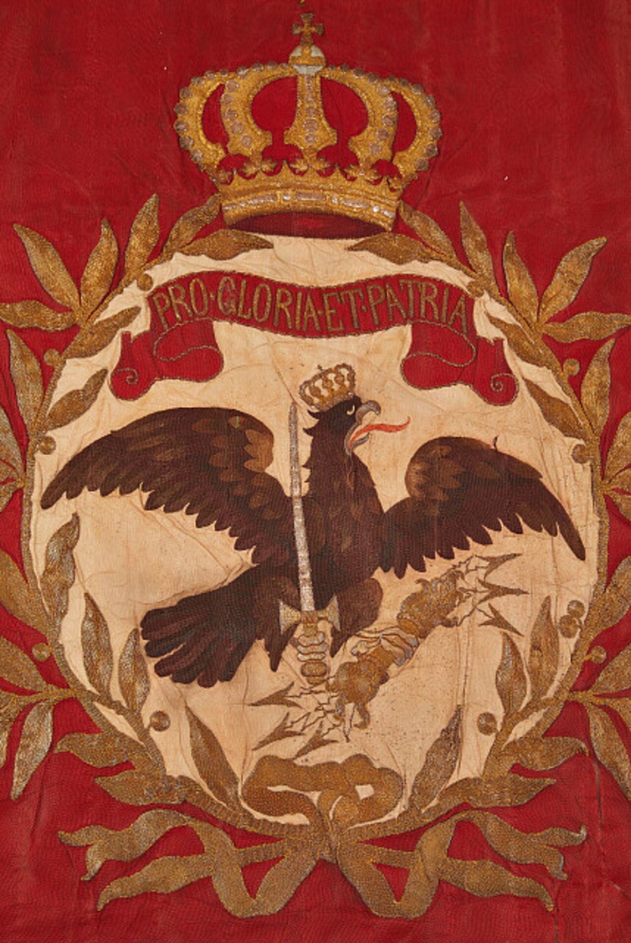 Militaria Deutschland - Preussen : Regimentsfahne des 1. Bataillons des Grenadierregiments 10 ( - Bild 4 aus 20