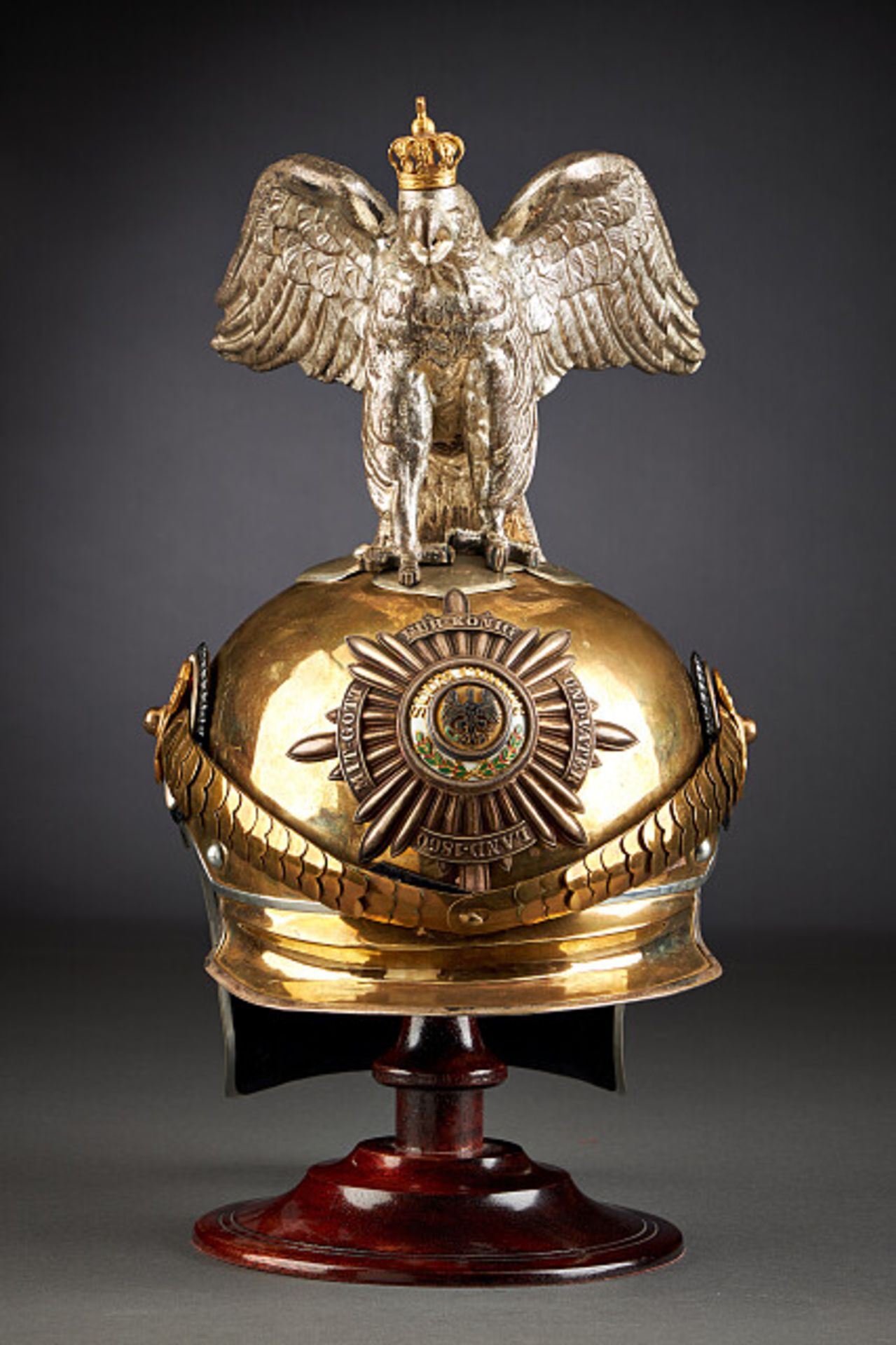 Militaria Deutschland - Preussen : Helm für Offiziere des Regiments Garde du Corps in - Bild 2 aus 6
