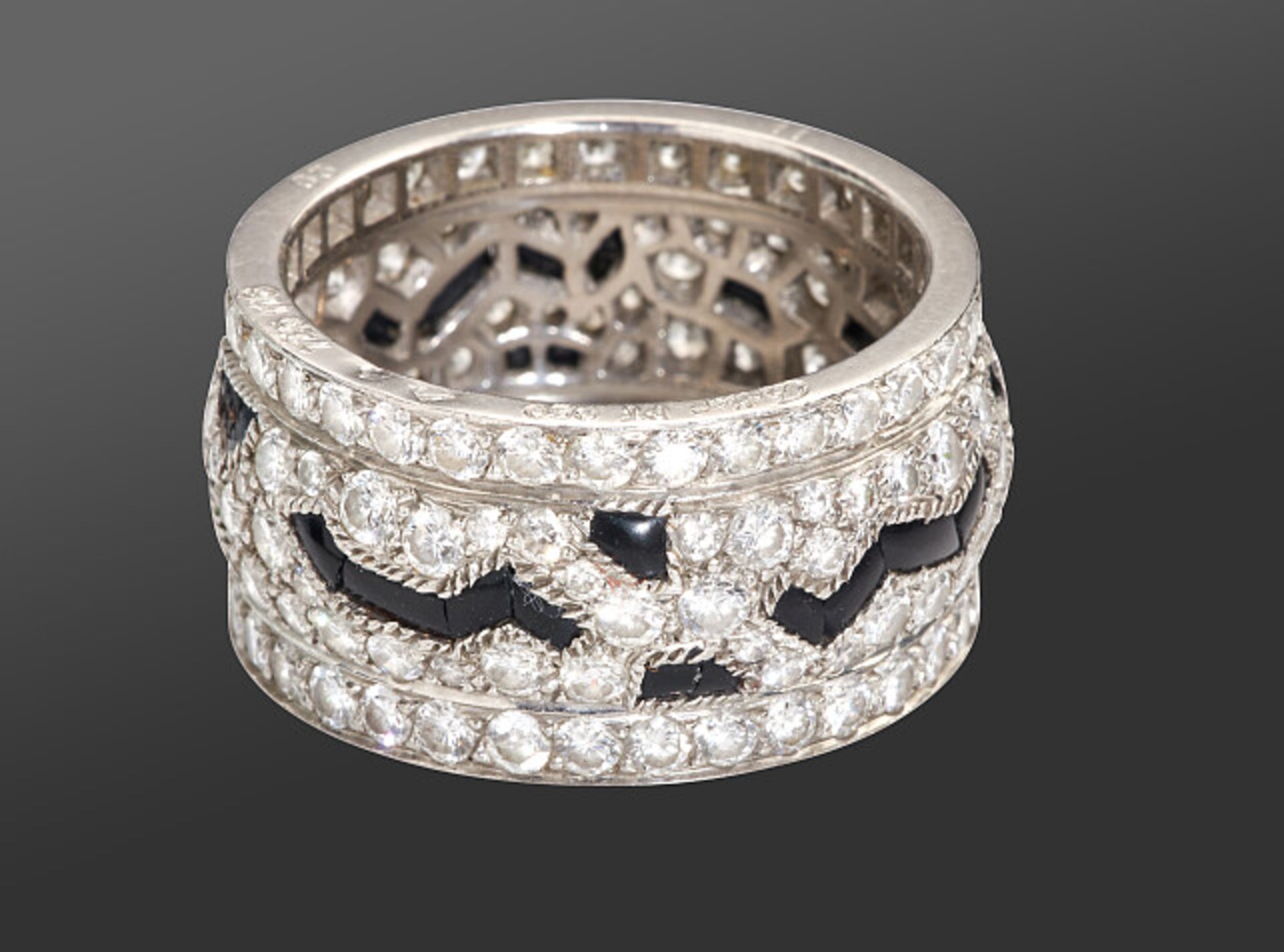 Deutsches Reich 1933 - 1945 - Schmuck und Juwelen : Diamant - Onyx Ring by Cartier. - Bild 10 aus 15