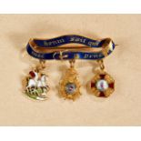 Ausländische Orden & Ehrenzeichen - Grossbritannien : Miniaturensemble eines Ritters des Hose