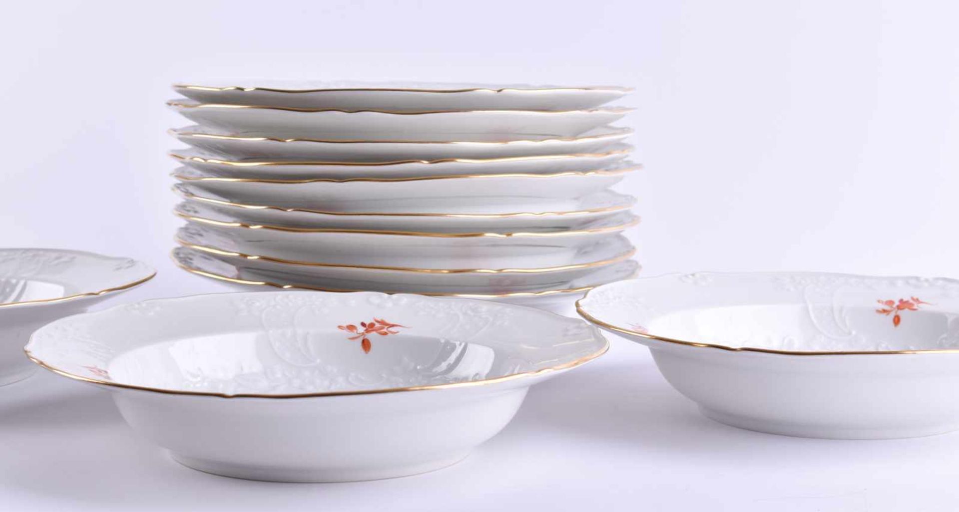 12 Meissen soup plates - Bild 2 aus 6