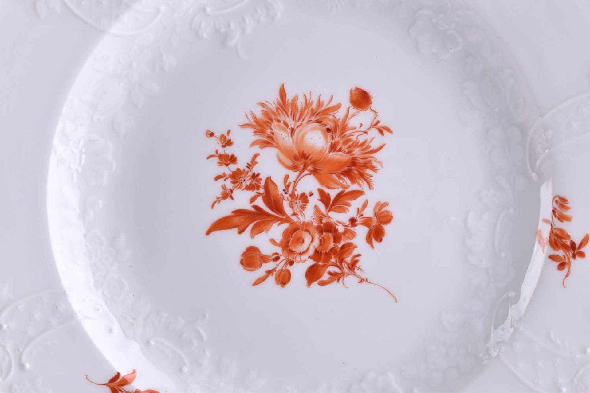 8 dinner plates Meissen - Image 2 of 5