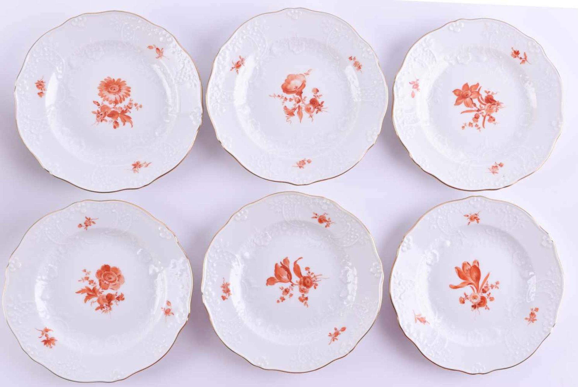 12 Meissen dessert plates - Image 3 of 5