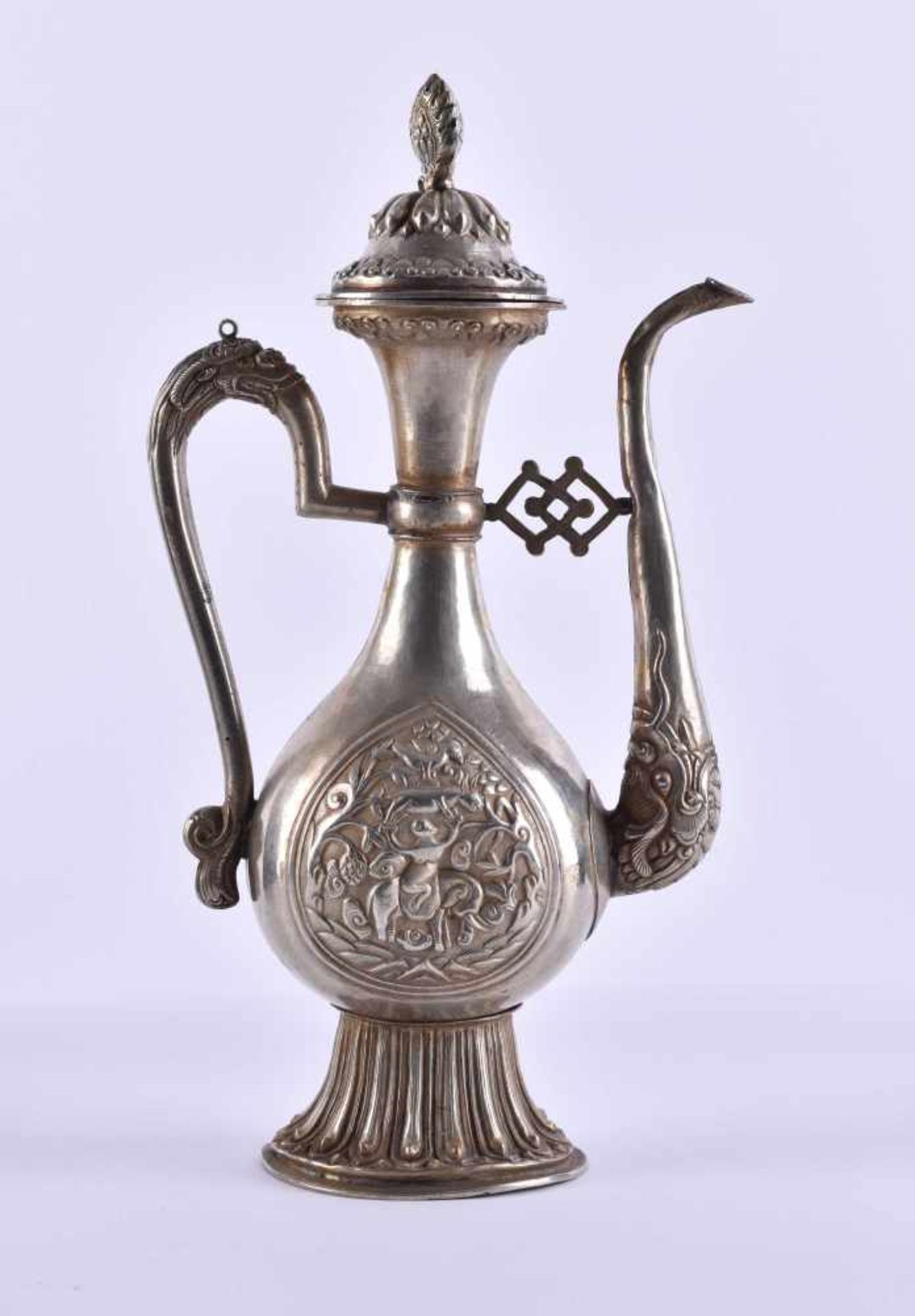 Silver pot Tibet 19th century