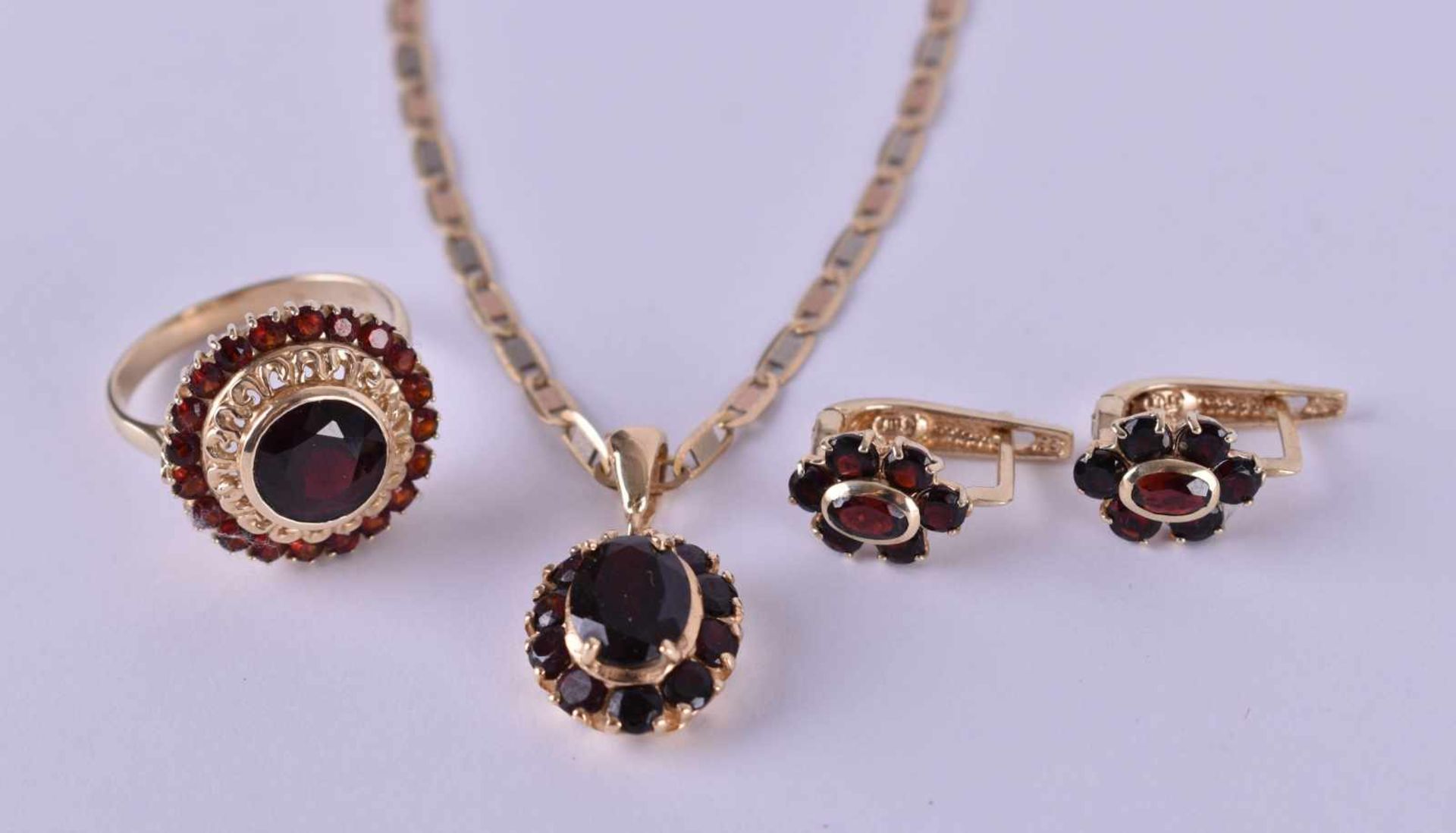 Set of garnet jewelry - Bild 2 aus 7