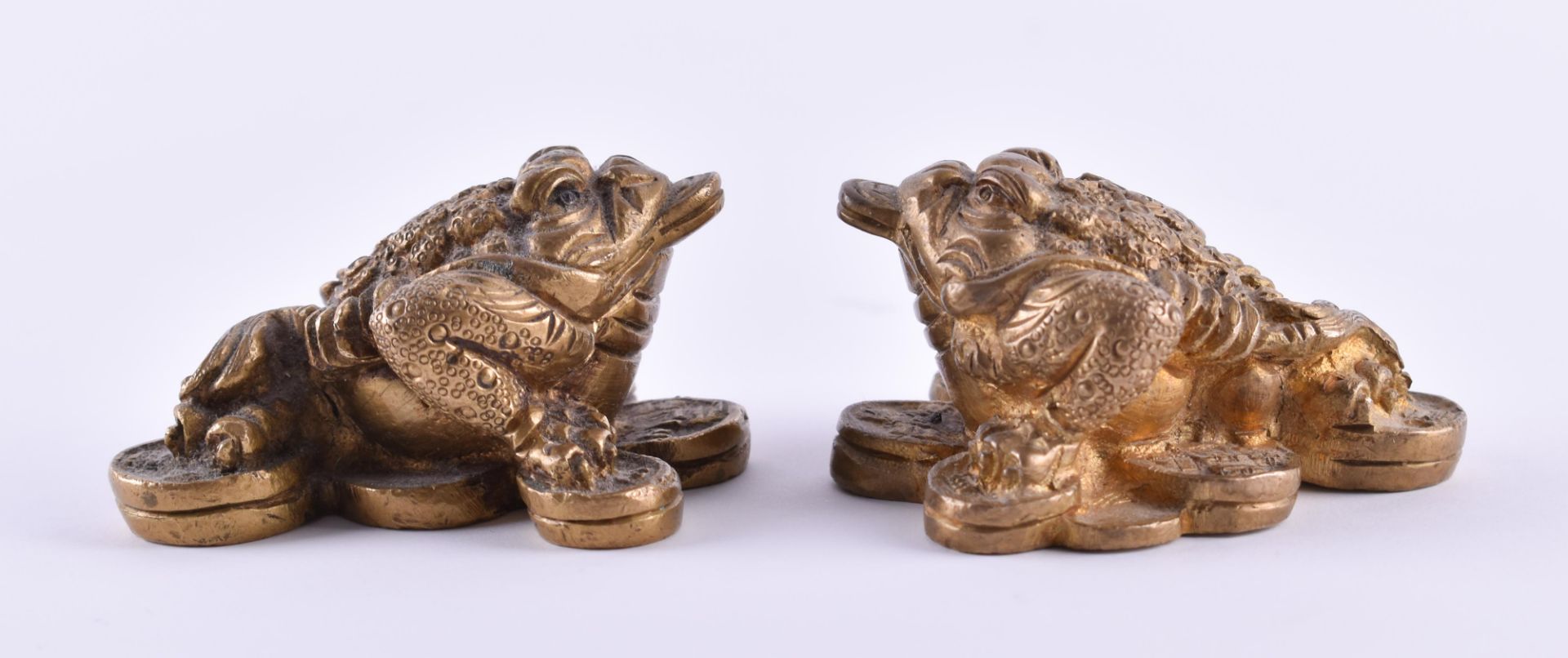 Anonymous artist of the 20th century"Two lizards"sculpture bronze, each 6 cm x 5 cm x 3.5 cmAnonymer