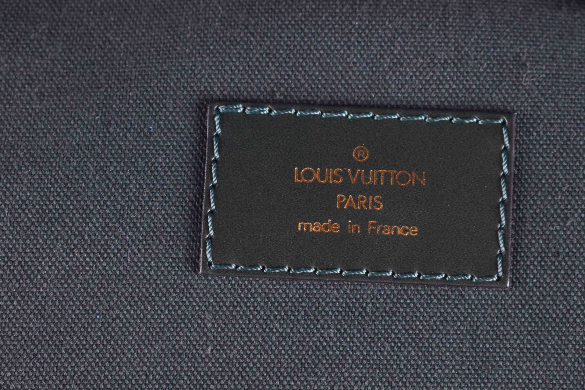 Travel case Louis Vuitton Cuir Epitravel case, green leather, with original address tag, some - Bild 5 aus 6