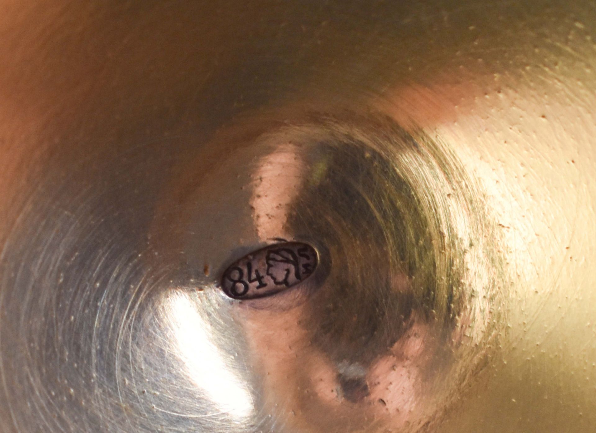 Cloisonne egg Russiasilver 84 zolotnik, inside gilded, cyrillic master hallmark and tsar eagle in - Bild 6 aus 6