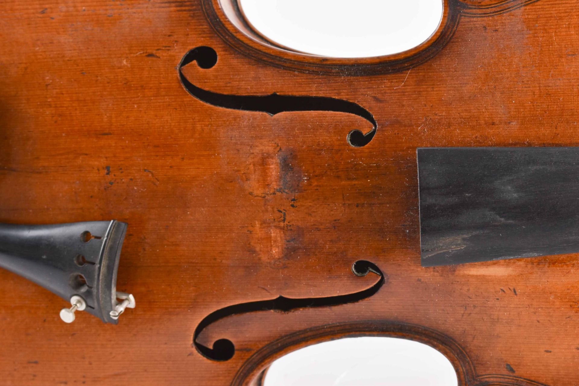 Baroque violinvery good wood and very well varnished, body in original condition, there is lacquer - Bild 2 aus 6