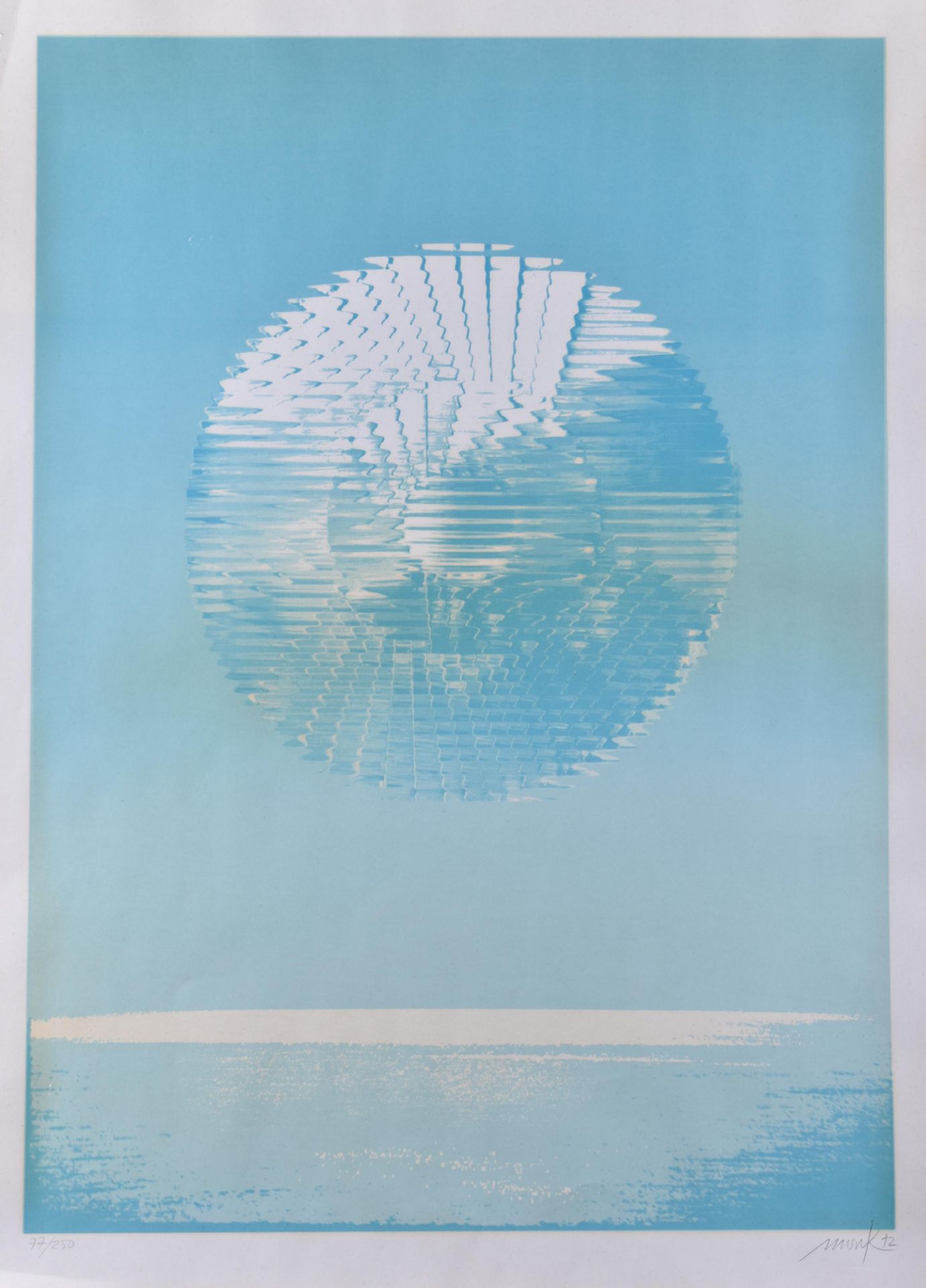 Heinz MACK (1931)"Rotor"graphic - color screenprint, 77.5 cm x 56 cm, handsigned and dated 72 on the
