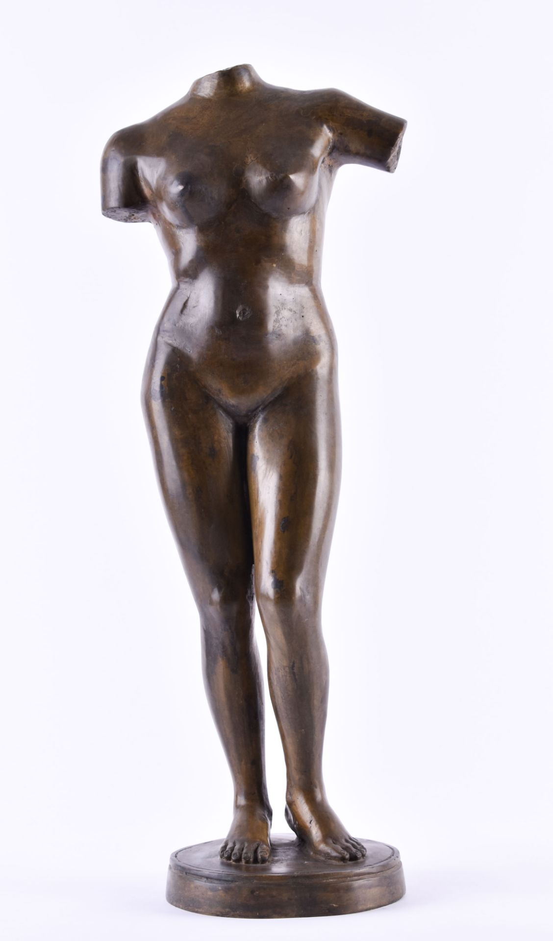 Anonymous artist of the 20th century"Venus"sculpture bronze, female torso, height: 54 cm,