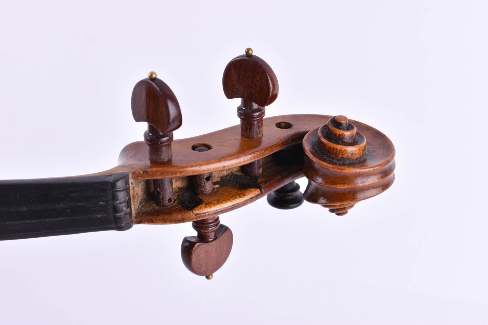 Baroque violinvery good wood and very well varnished, body in original condition, there is lacquer - Bild 4 aus 6