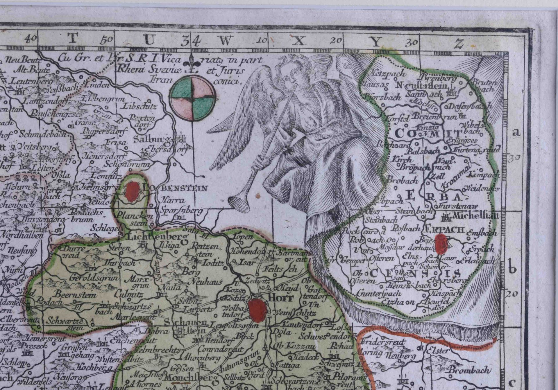 Seutter, Matthäus (1678-1757)"Circulus Franconicus" (Augsburg about 1720)in quo continentur - Bild 3 aus 5