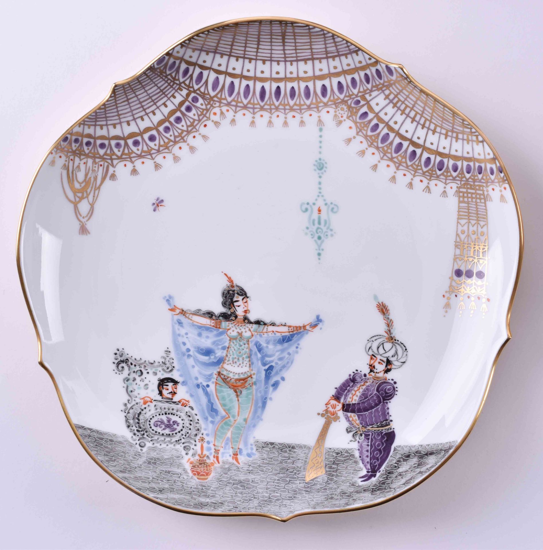 Tea service "The Arabian Nights" Meissen21 pieces, all with beautiful motifs from "The Arabian - Bild 5 aus 10