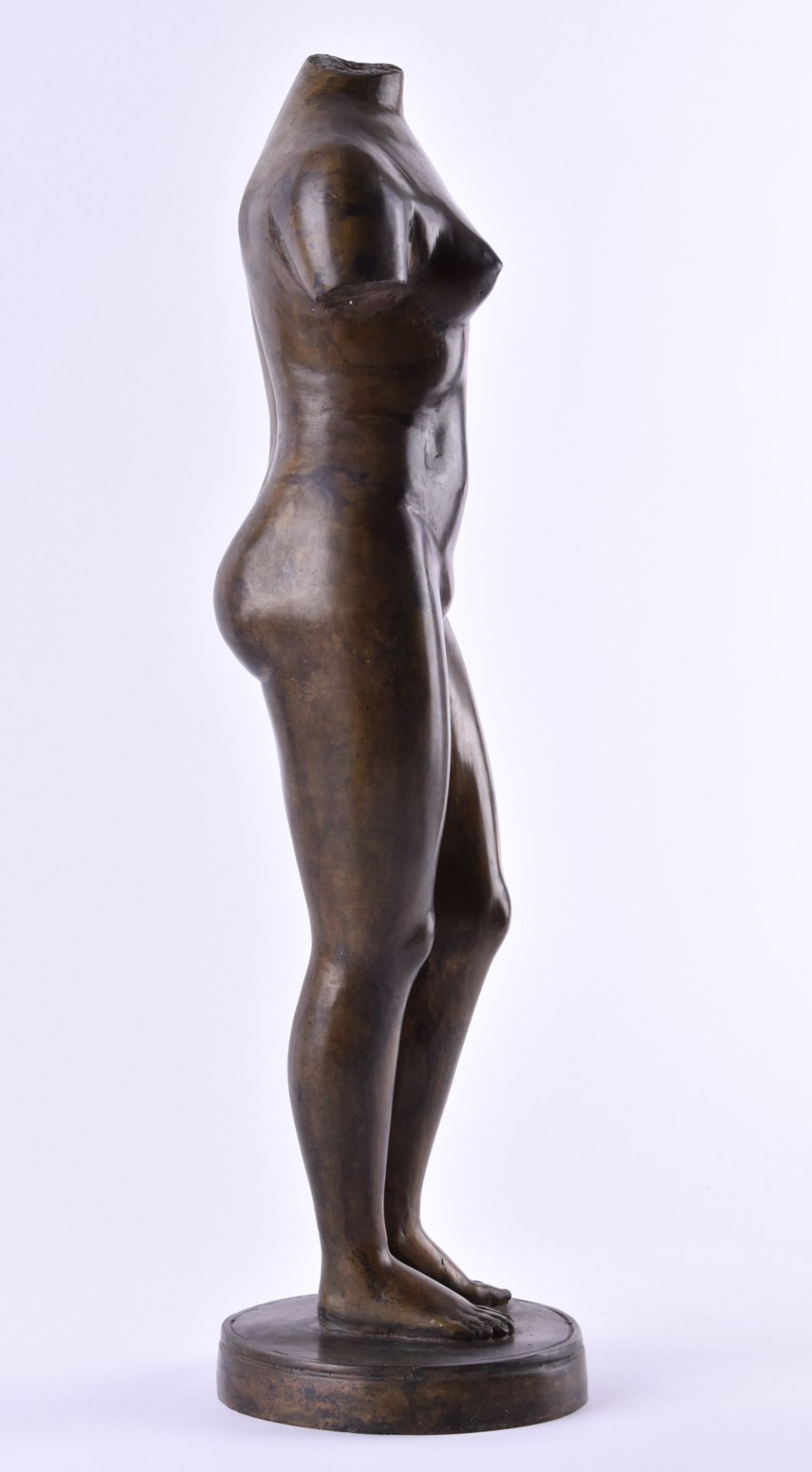Anonymous artist of the 20th century"Venus"sculpture bronze, female torso, height: 54 cm, - Bild 2 aus 5