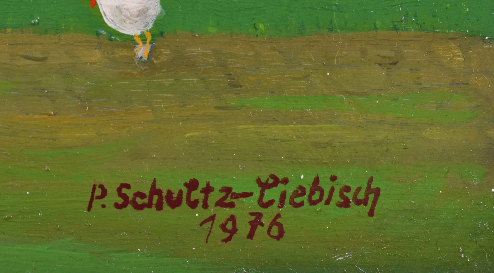 Paul SCHULTZ-LIEBISCH (1905-1996)"Gästehaus in Pankow"painting oil / hardboard, 33 cm x 43.5 cm, - Bild 6 aus 7