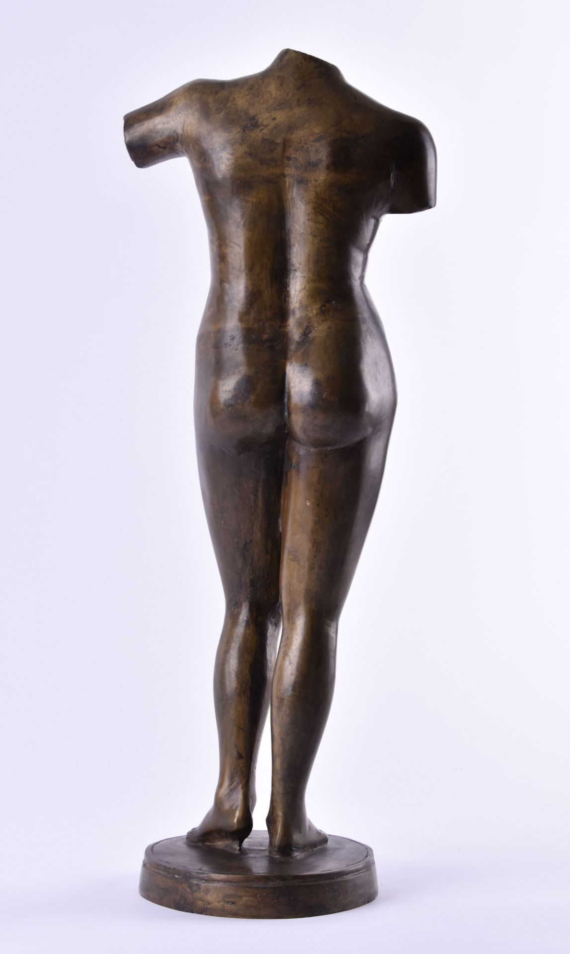 Anonymous artist of the 20th century"Venus"sculpture bronze, female torso, height: 54 cm, - Bild 3 aus 5