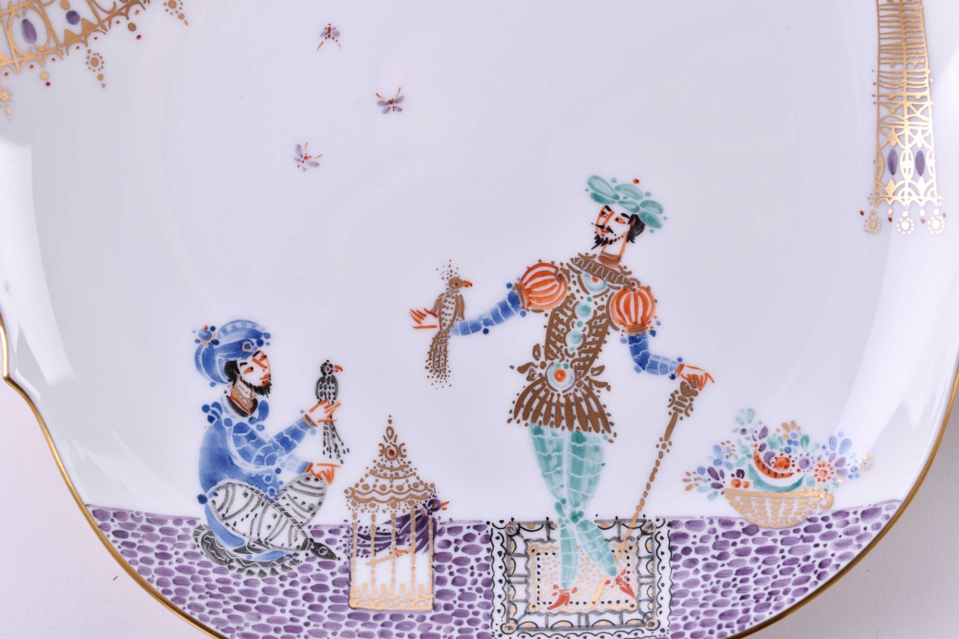 Tea service "The Arabian Nights" Meissen21 pieces, all with beautiful motifs from "The Arabian - Bild 6 aus 10