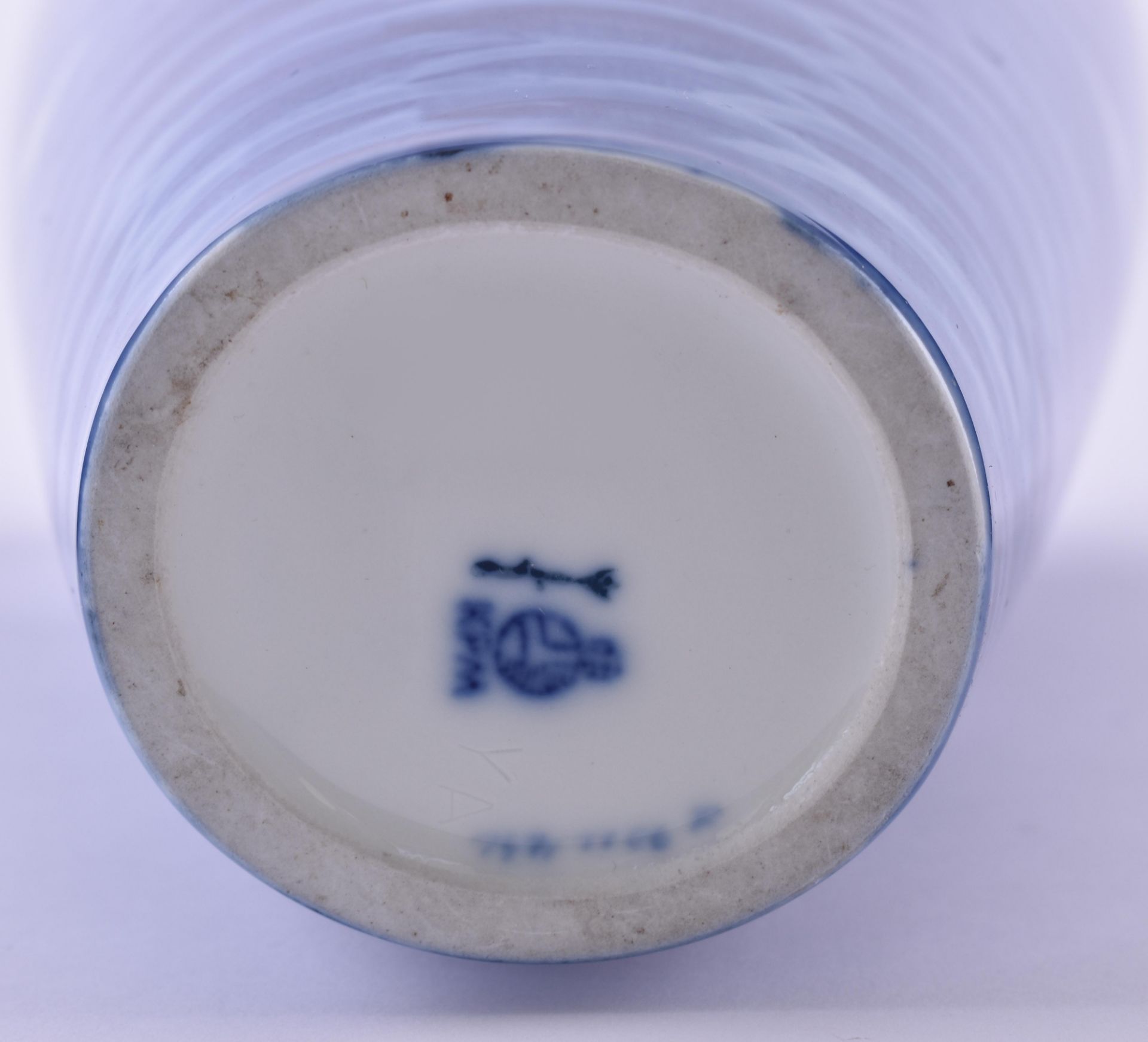 Vase KPMunderglaze blue decor, blue scepter mark, height: 30 cmVase KPMunterglasurblaues Dekor, - Bild 5 aus 5