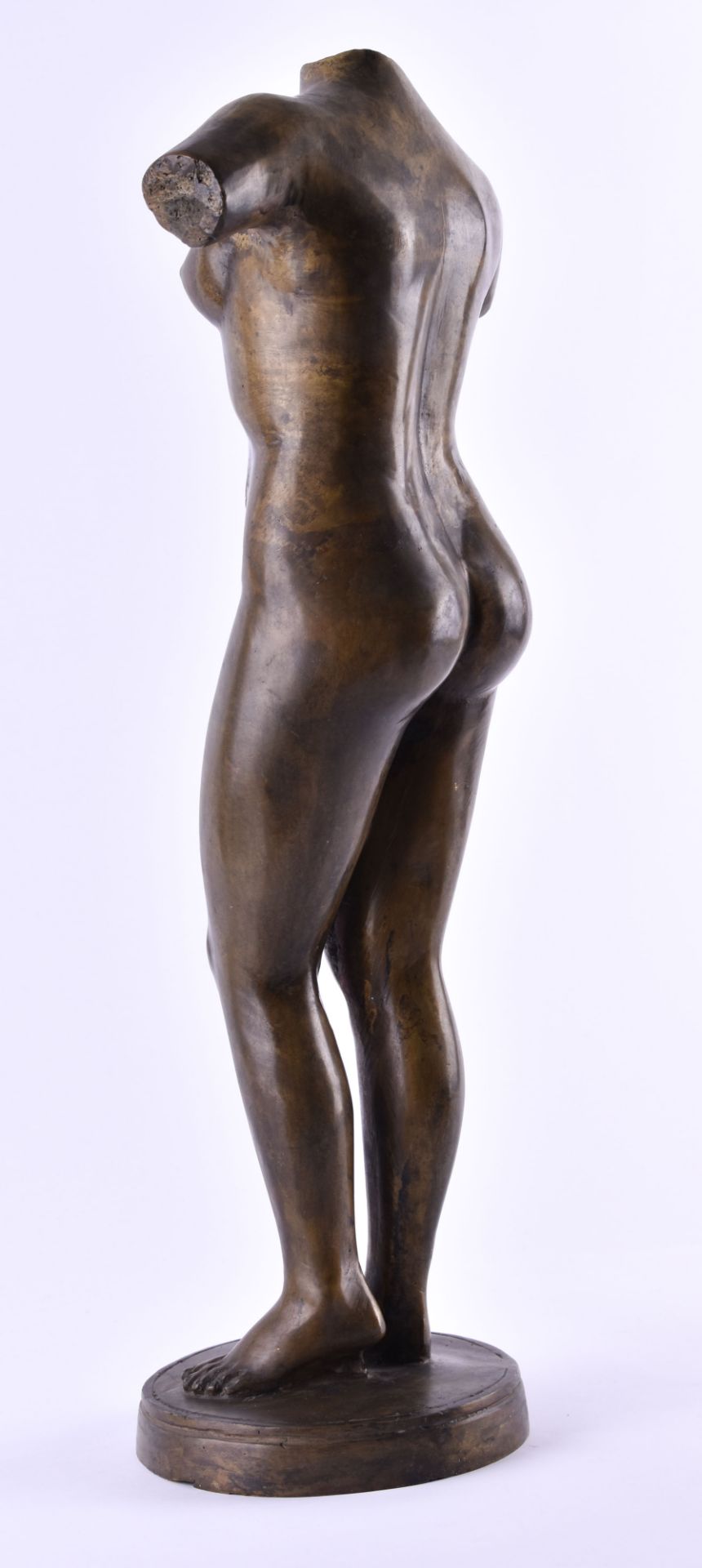 Anonymous artist of the 20th century"Venus"sculpture bronze, female torso, height: 54 cm, - Bild 4 aus 5