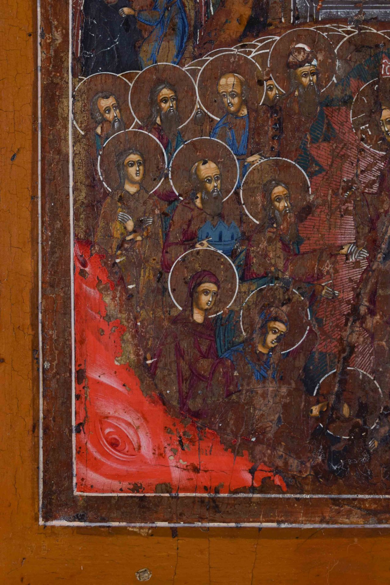 Icon Russia 18th century"Christ resurrection and descent to hell", egg tempera on wood, 35.3 cm x - Bild 2 aus 7