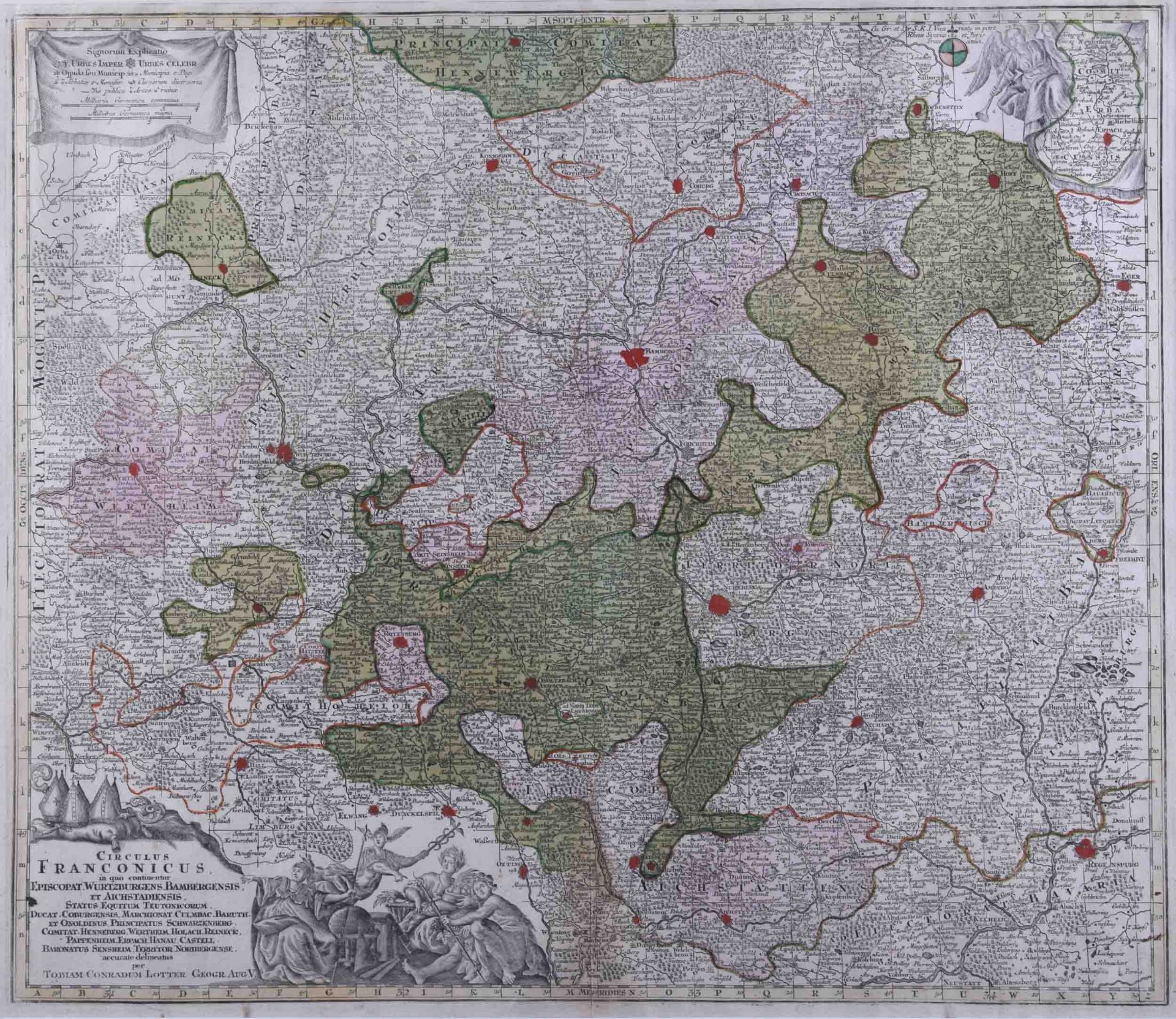 Seutter, Matthäus (1678-1757)"Circulus Franconicus" (Augsburg about 1720)in quo continentur