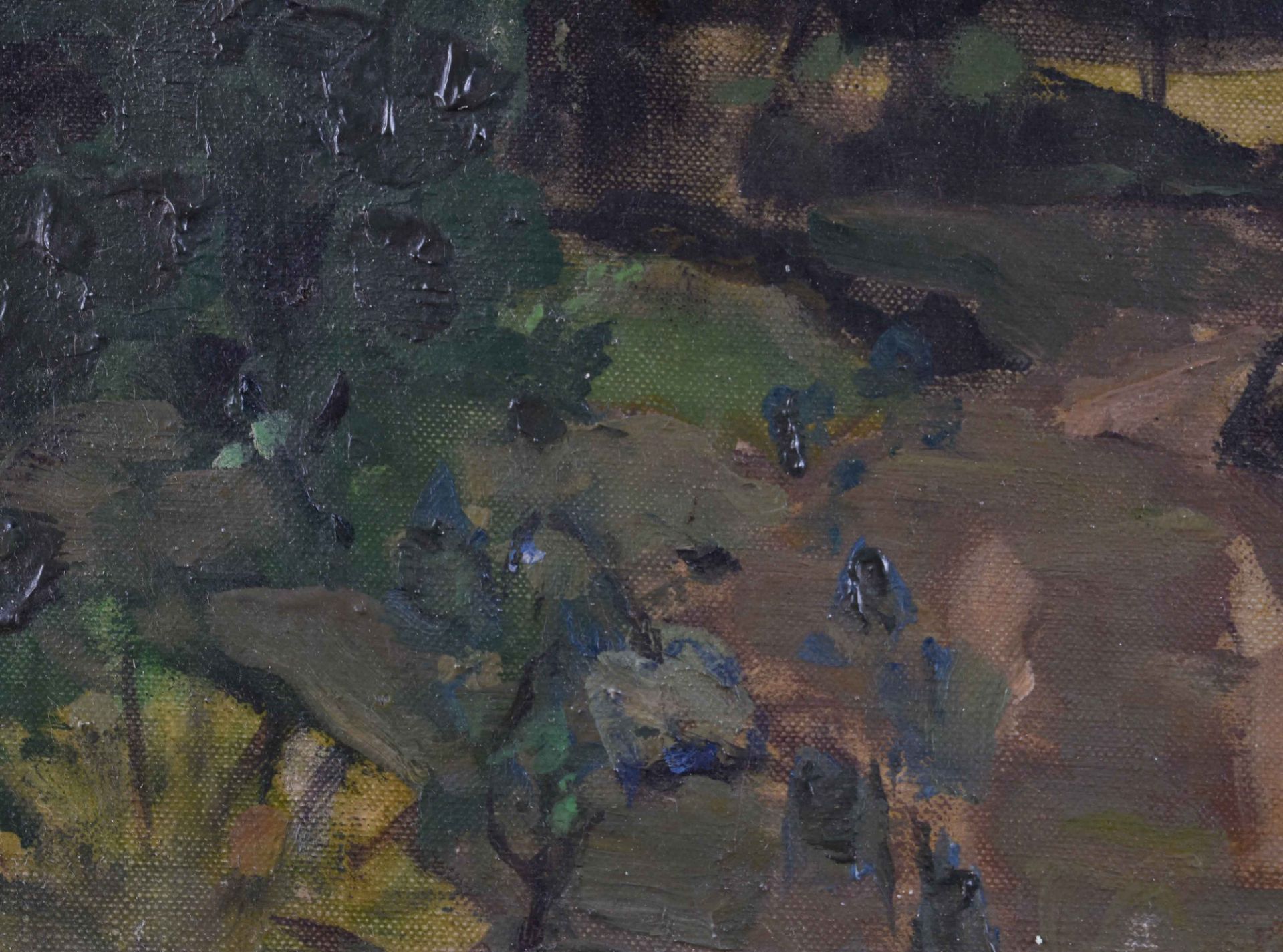 Paul BAHR (1883-1965)"Forest path"painting oil / canvas, framed 30.5 cm x 36 cm, 44 cm x 49 cm - Bild 4 aus 6