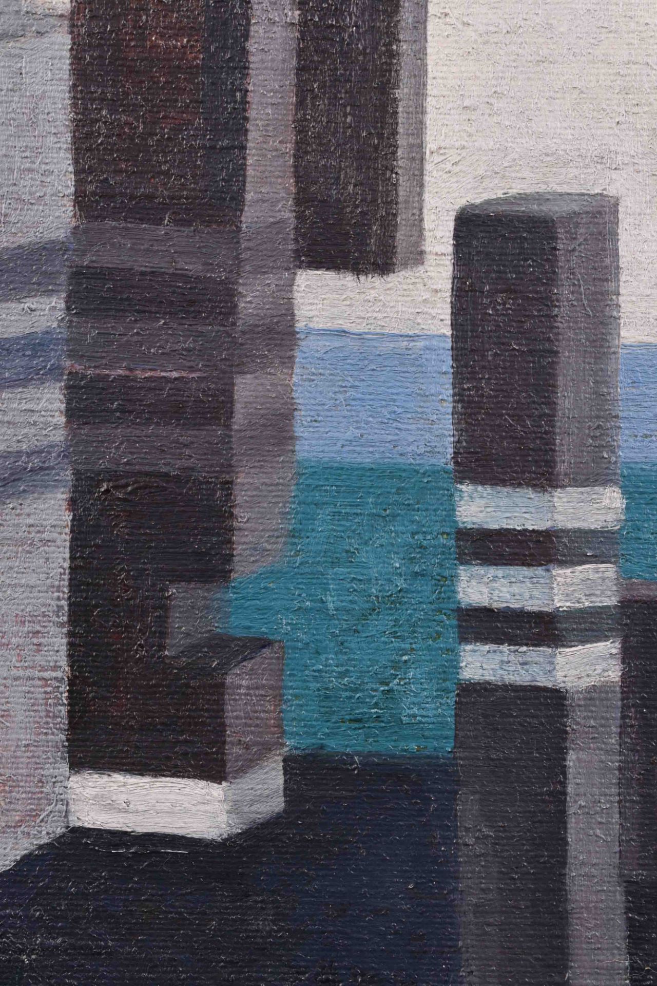 Rudolf AUSLEGER (1897-1974)"Constructivist composition"painting oil / canvas, 50 cm x 42 cm,signed - Bild 4 aus 6