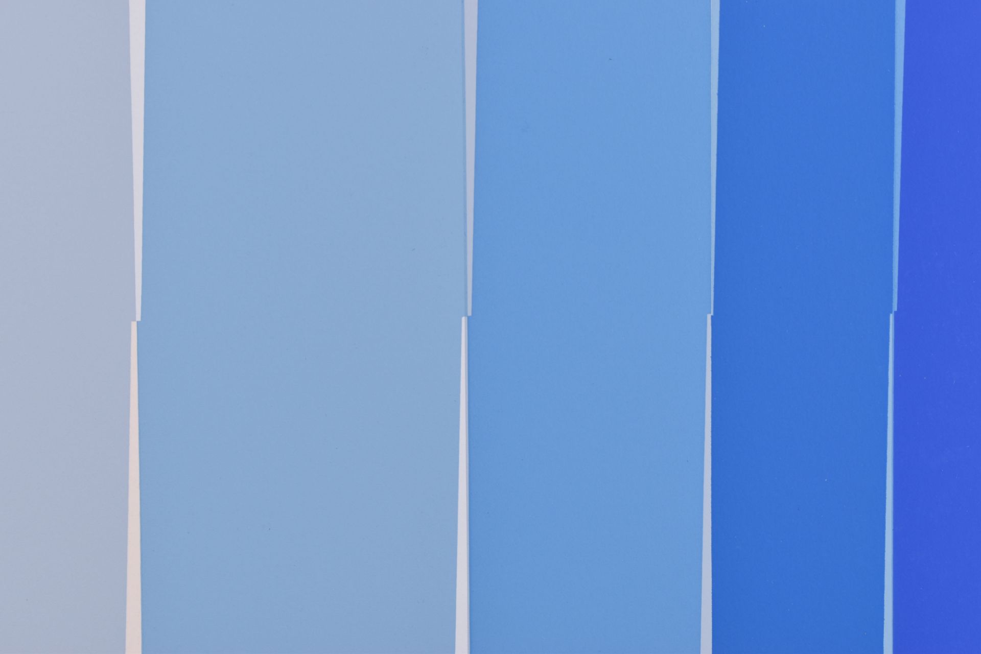 Lothar QUINTE (1923-2000)"Composition of stripes in blue"graphic - color screen print, signed and - Bild 3 aus 5