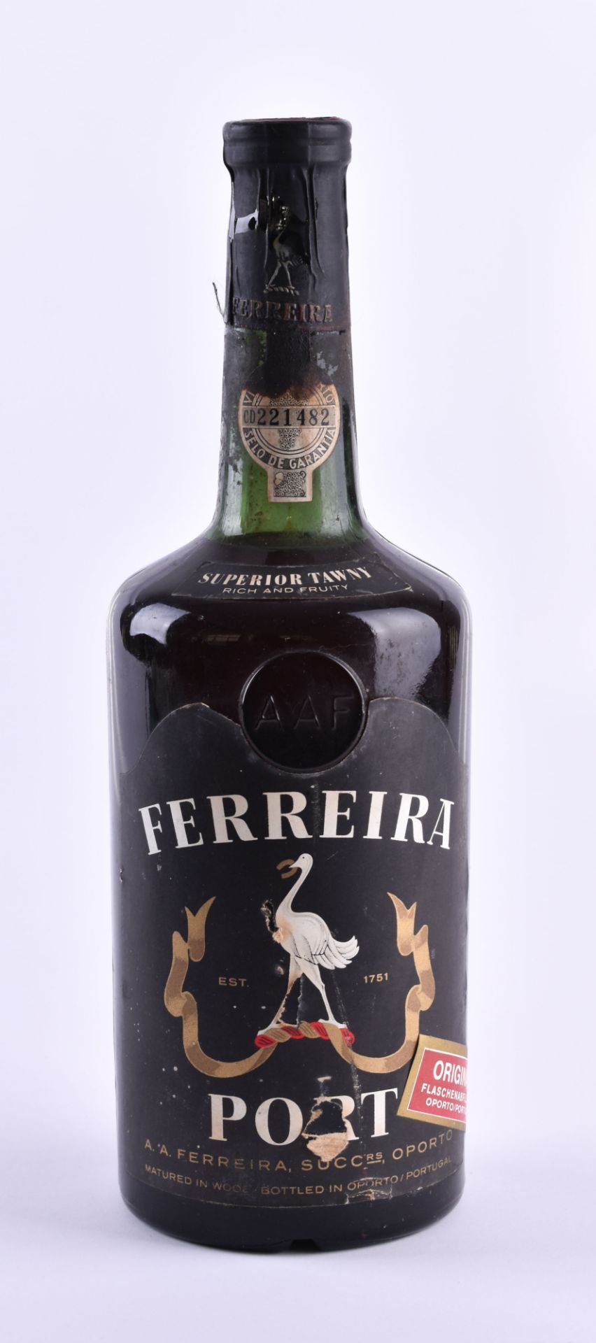 Ferreira Port 1940 / 50sfill level normal, label in good condition, 0.7 lFerreira Port 1940 / 50er