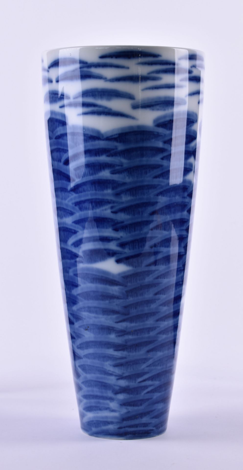 Vase KPMunterglasurblaues Dekor, blaue Zeptermarke, H: 30 cmVase KPMunderglaze blue decor, blue - Bild 2 aus 5