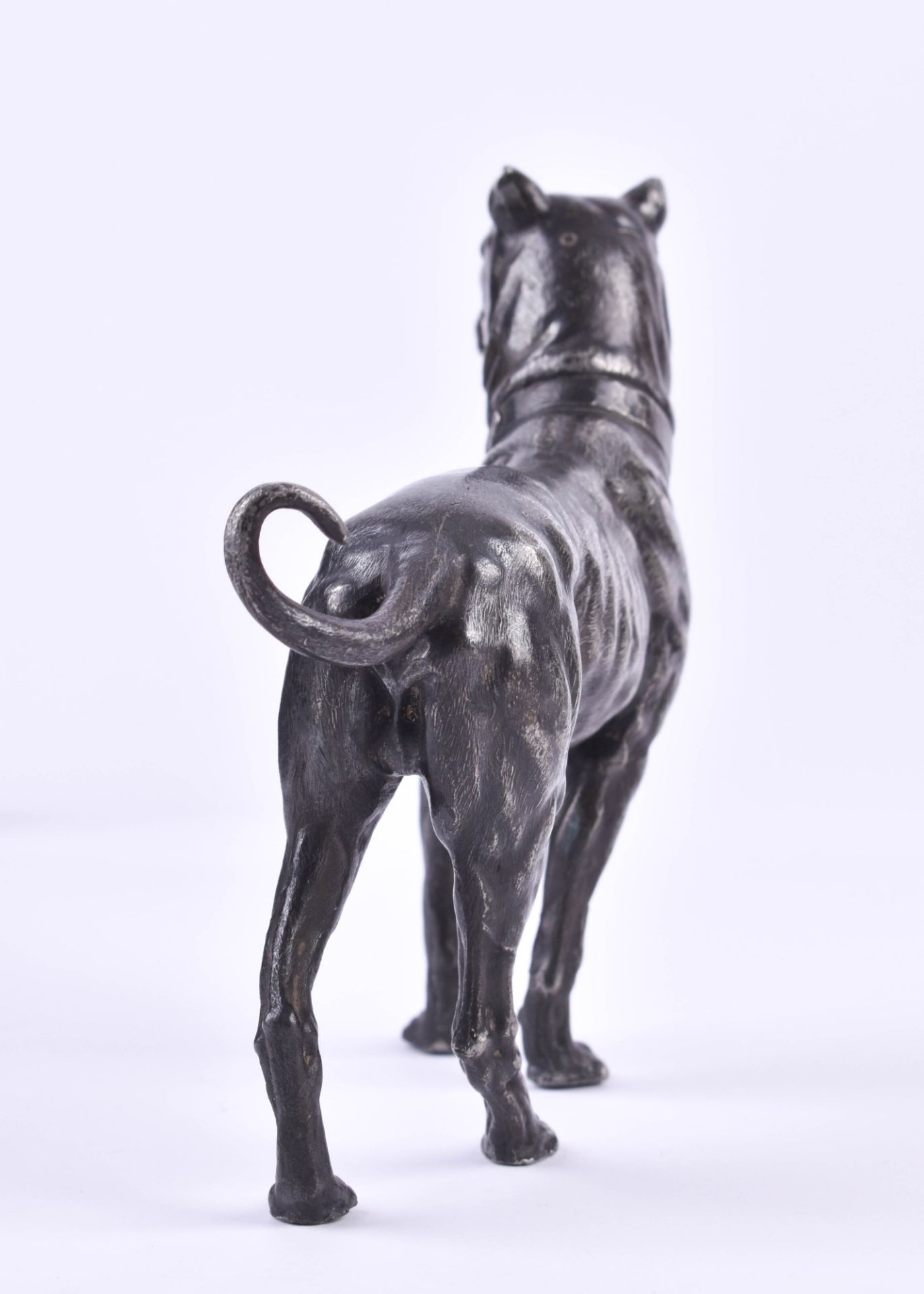 Hund WMFZinn, gemarkt, 14 cm x 17 cm x 4 cmDog WMFtin, marked, 14 cm x 17 cm x 4 cm - Bild 4 aus 4