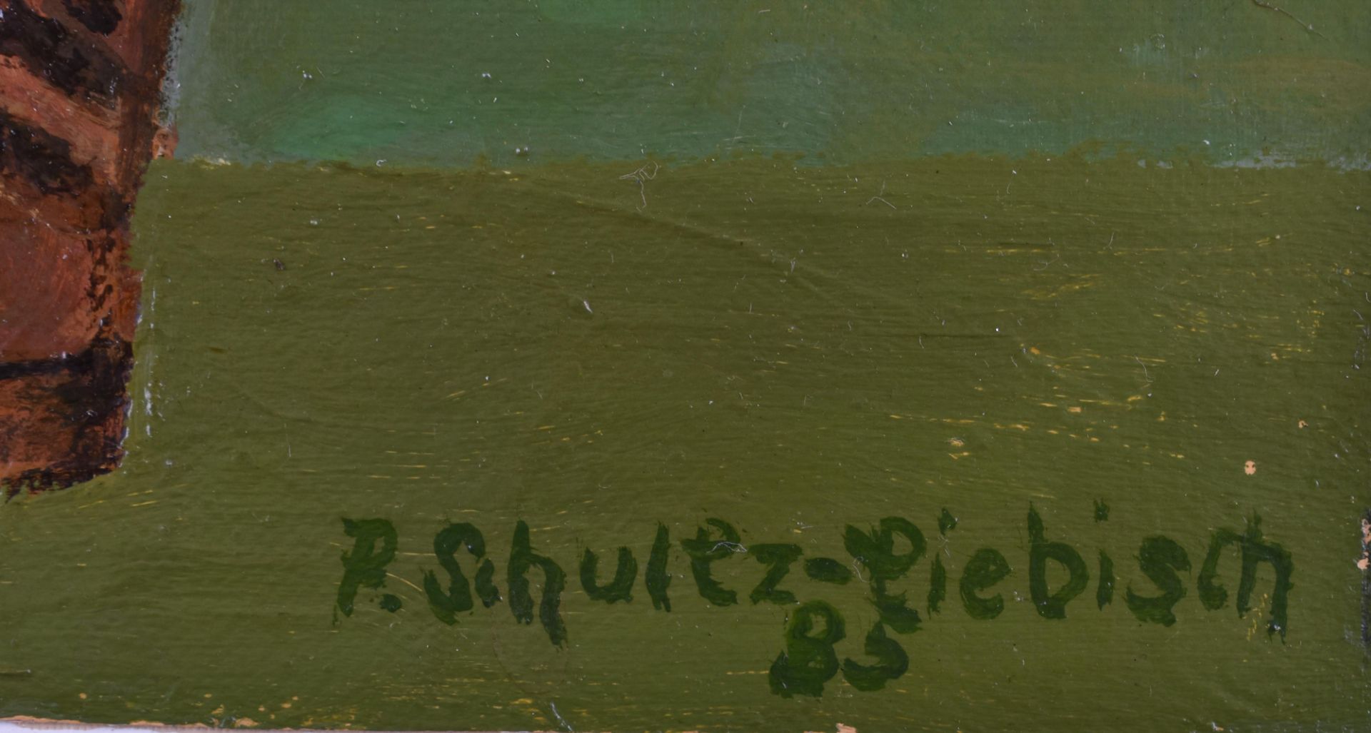 Paul SCHULTZ-LIEBISCH (1905-1996)"Blumenstillleben"Gemälde Öl / Leinwand-Sperrholz, 31 cm x 19,8 - Bild 5 aus 5