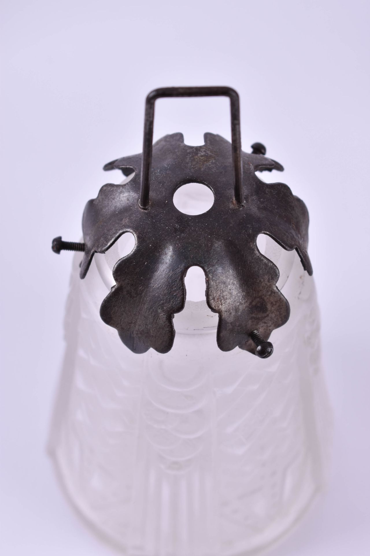 Lampenglas Muller Freres Lunevillefehlerfrei, H: 16 cm ohne Hängevorrichtung, mit Hängevorrichtung - Bild 2 aus 3