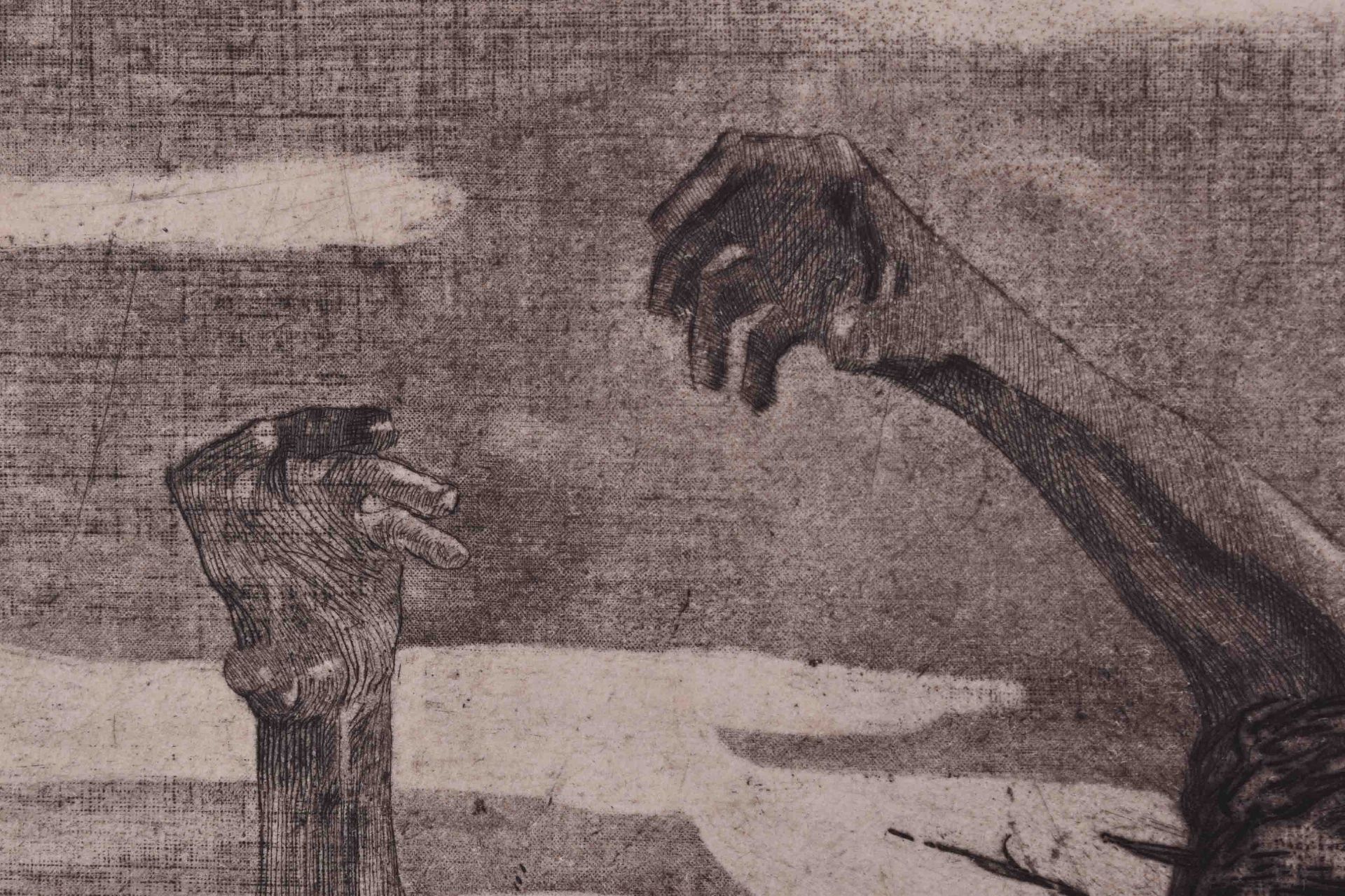 Käthe KOLLWITZ (1867-1945)"Losbruch"Grafik - Radierung auf Papier, Platte 50,5 cm x 58 cm, Blatt - Bild 4 aus 6