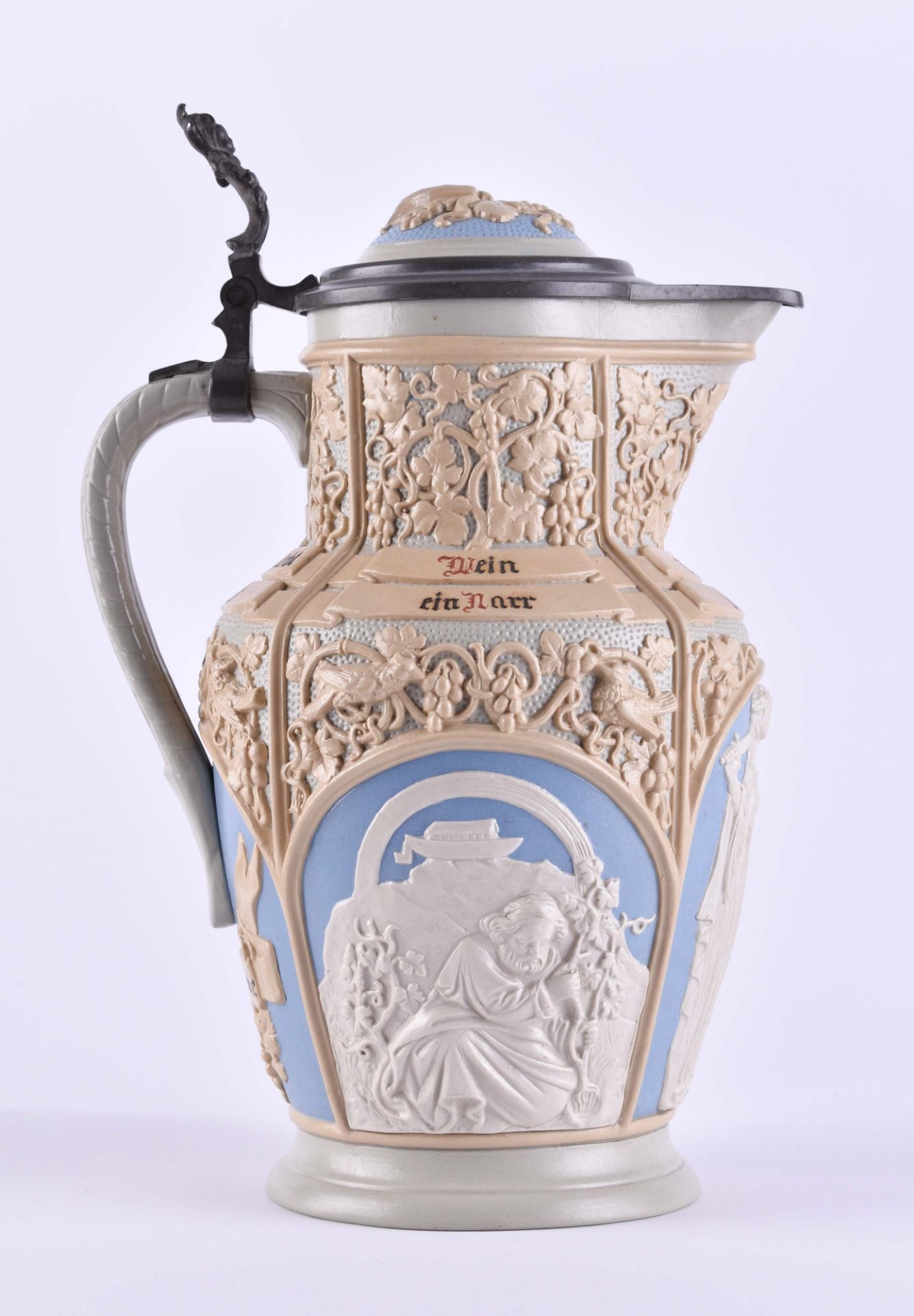 Villeroy & Boch Mettlach Weinkrug um 1890 / 1900Höhe 30 cm, Fassungsvermögen 2,5 lVilleroy &