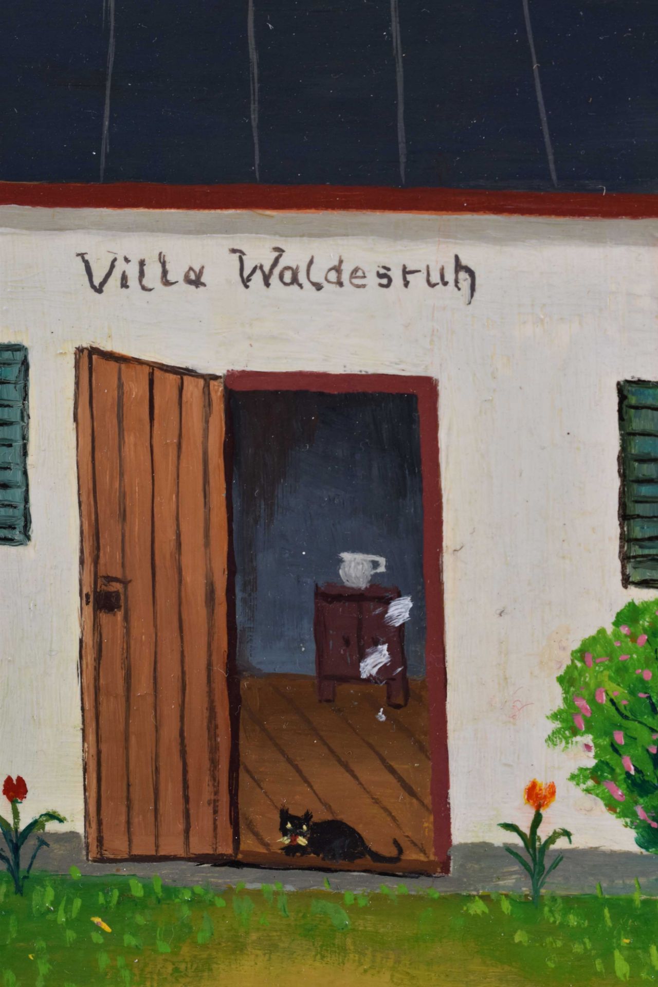 Paul SCHULTZ-LIEBISCH (1905-1996)"Villa Waldesruh"Gemälde Öl / Hartfaser, 30cm x 40 cm,links unten - Image 4 of 6