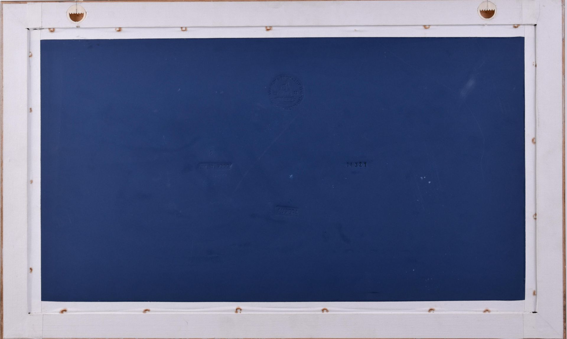 Porzellanbildplatte Aurora Villeroy & Bochmythologische Szene, Weißporzellan auf blauem Grund, - Bild 5 aus 5