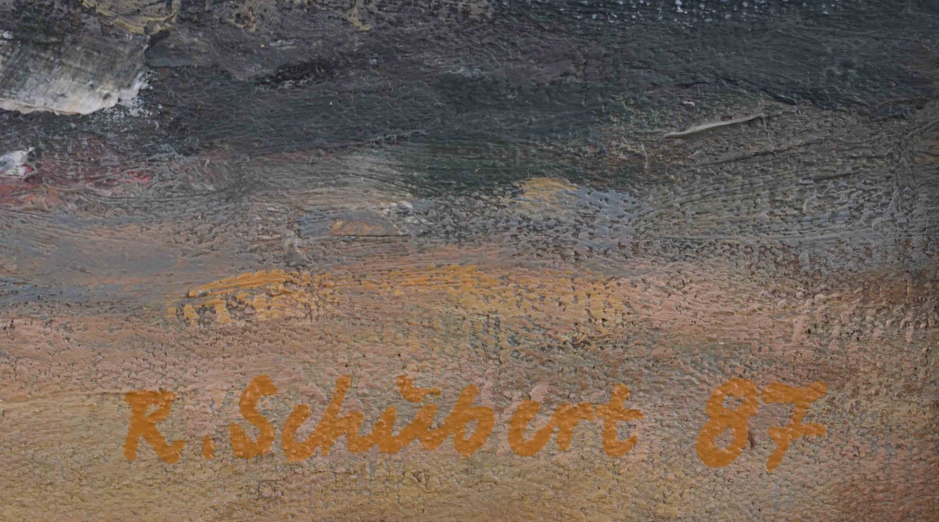Rolf SCHUBERT (1932-2013)"Bewegte See"Gemälde Öl / Leinwand, 40 cm x 50 cm, mit Rahmen 57,5 cm x - Bild 5 aus 6