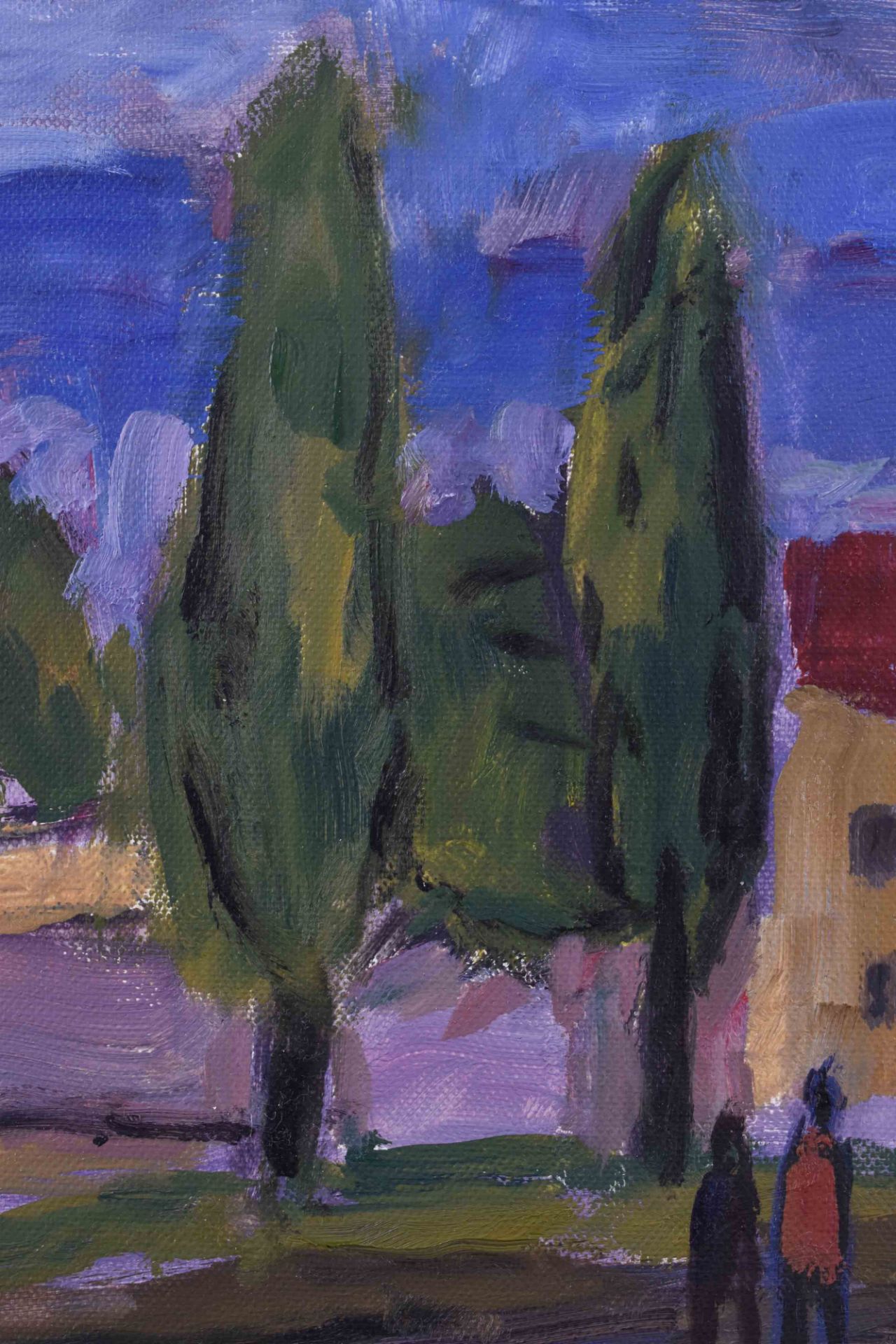 Klaus ROENSPIESS (1935)"Straße in Ahrenshoop"Gemälde Öl / Leinwand, 30 cm x 40 cm,rechts unten - Bild 4 aus 6