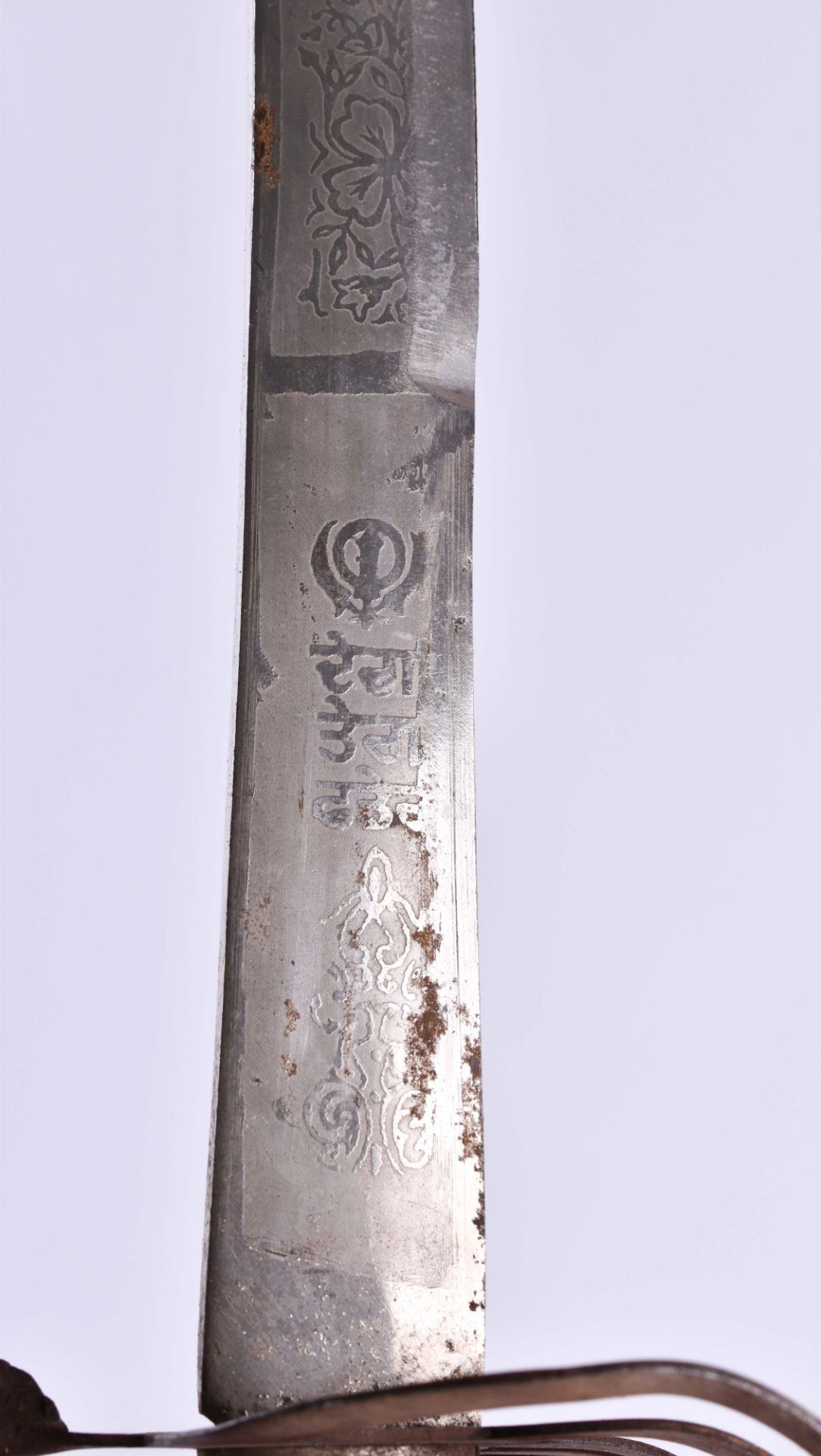 Konvolut Säbel Indien / Persien 20. Jhd.4 Stück, verschiedene Formen, L: von 82 cm bis 93 cmA - Bild 6 aus 6