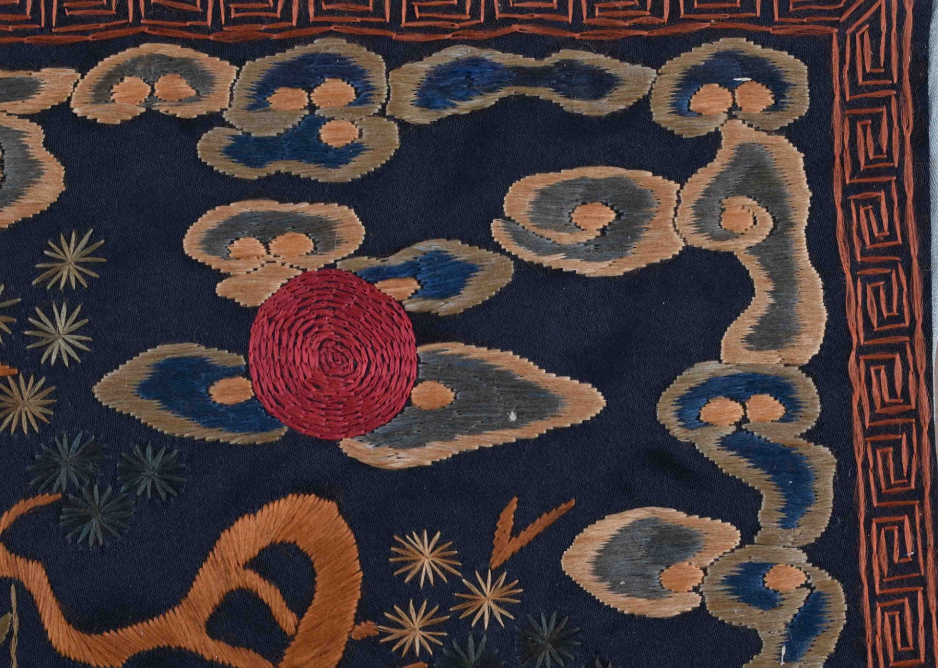 Rangabzeichen China Qing Dynastie 19. Jhd.Militär, Quilin, Offiziersrang, 28 cm x 31,5 cmRank - Bild 2 aus 4