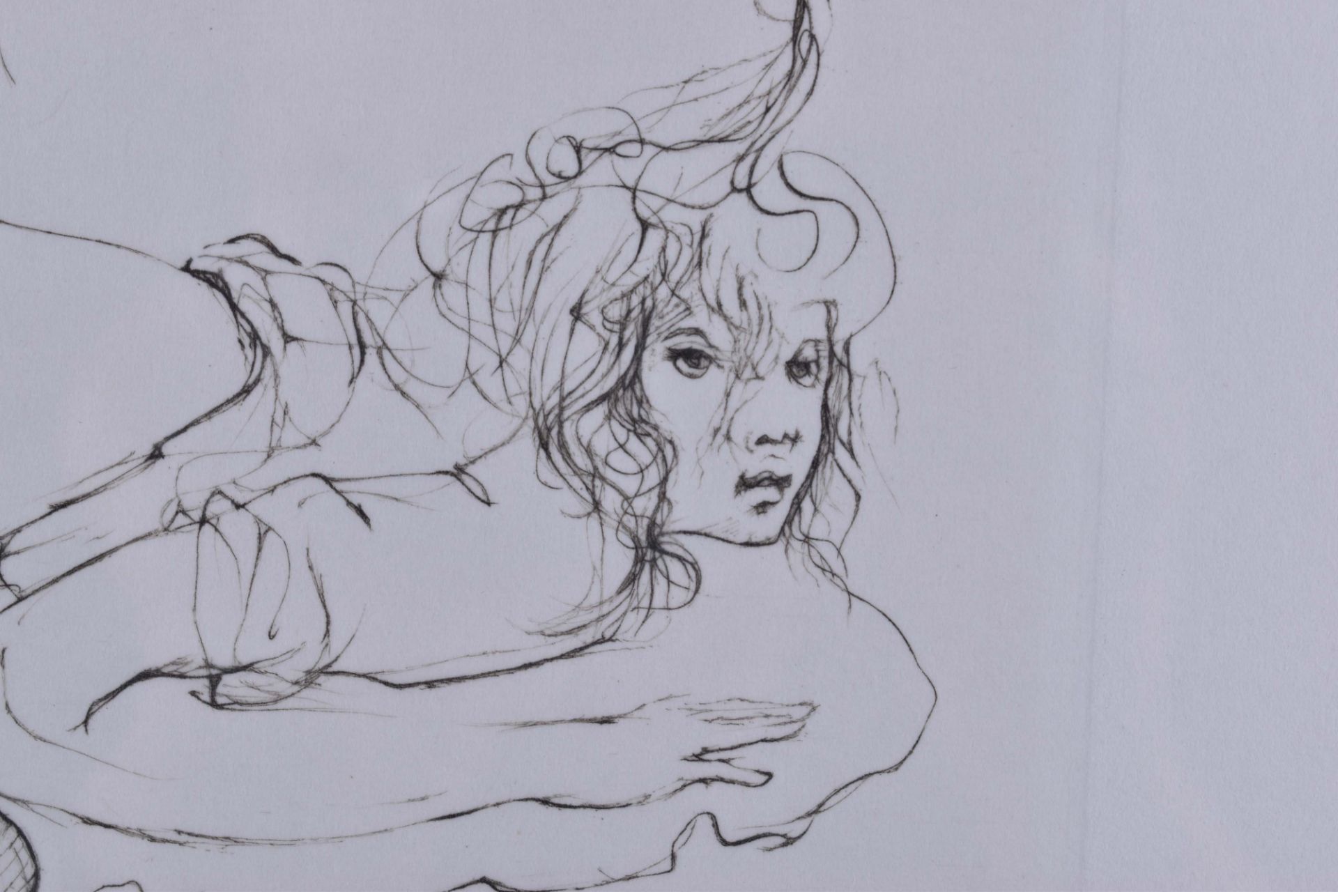 Leonor FINI (1907-1996)"Ohne Titel-erotische Szene"Grafik-Radierung, 25,5 cm x 16 cm,rechts unten - Bild 3 aus 5
