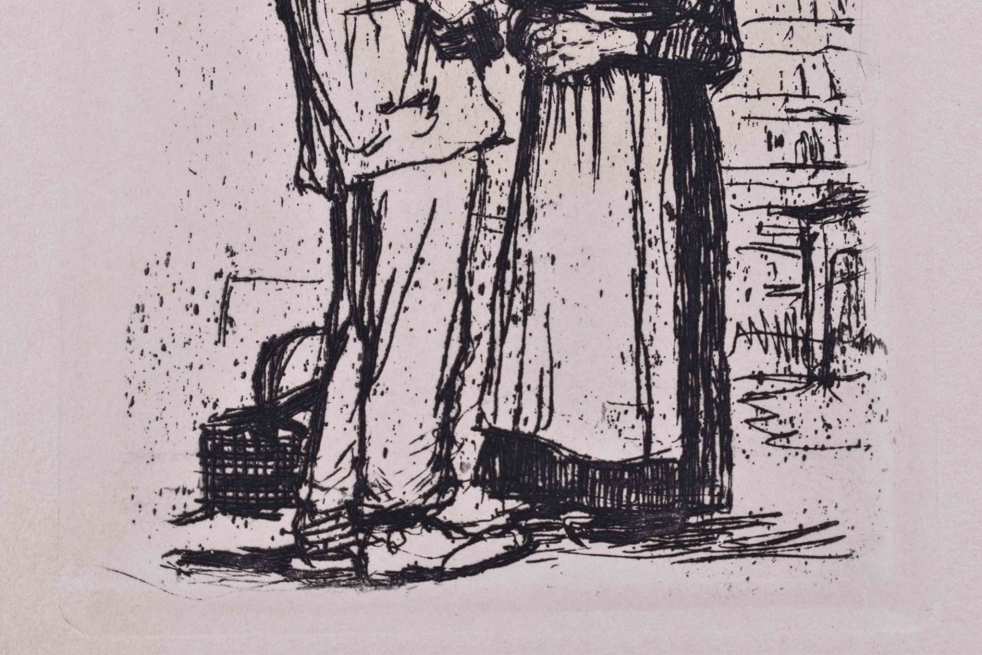 Käthe KOLLWITZ (1867-1945)"Begrüßung, aus Pan V"Grafik-Radierung, Papier 11,3 cm x 8,5 cmKäthe - Bild 4 aus 5