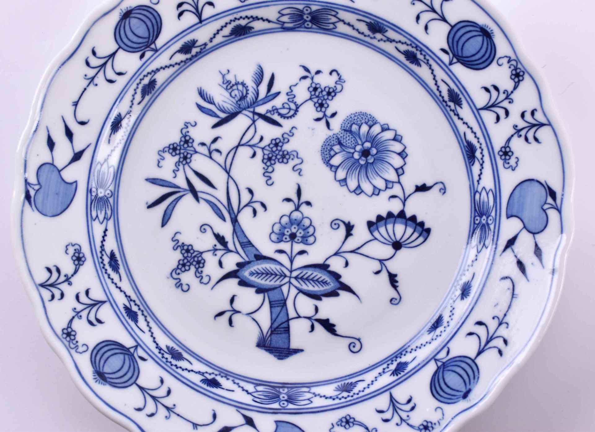 11 Speiseteller Stadt MeissenZwiebelmuster, gemarkt, Ø 25 cm11 dinner plates Stadt Meissendecor - Image 3 of 6