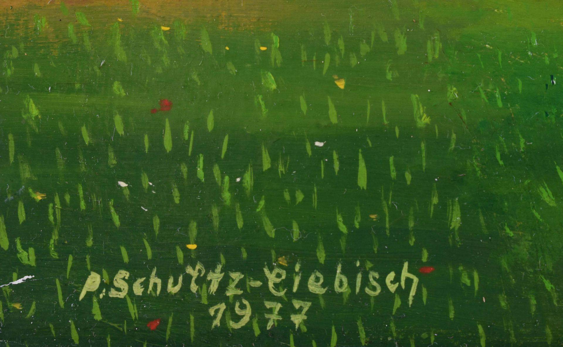 Paul SCHULTZ-LIEBISCH (1905-1996)"Villa Waldesruh"Gemälde Öl / Hartfaser, 30cm x 40 cm,links unten - Image 5 of 6