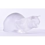 Lalique Kristall-Katze