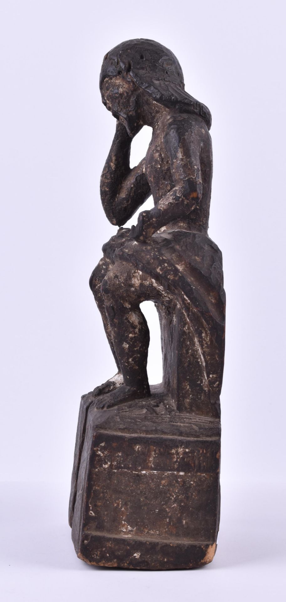 Romanische Figur 12. / 13. Jhd. Nordfrankreich - Bild 2 aus 4